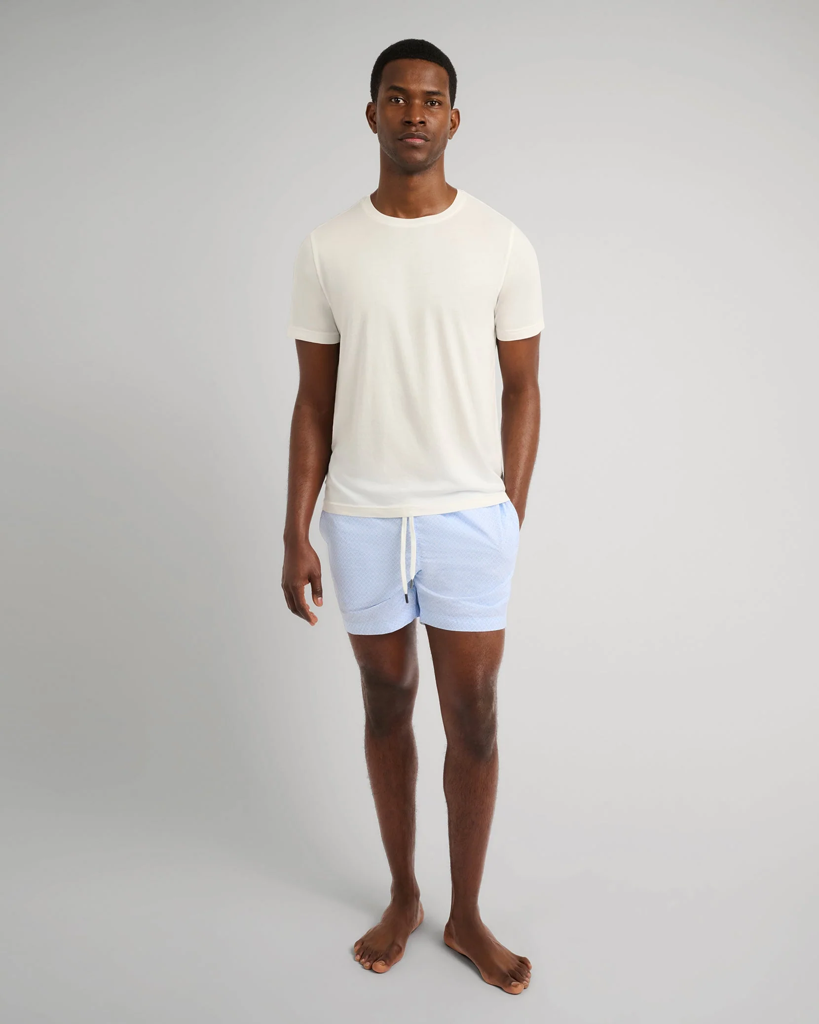 Mens | Charles 5" Swim Trunk | Sky Blue - Image 4