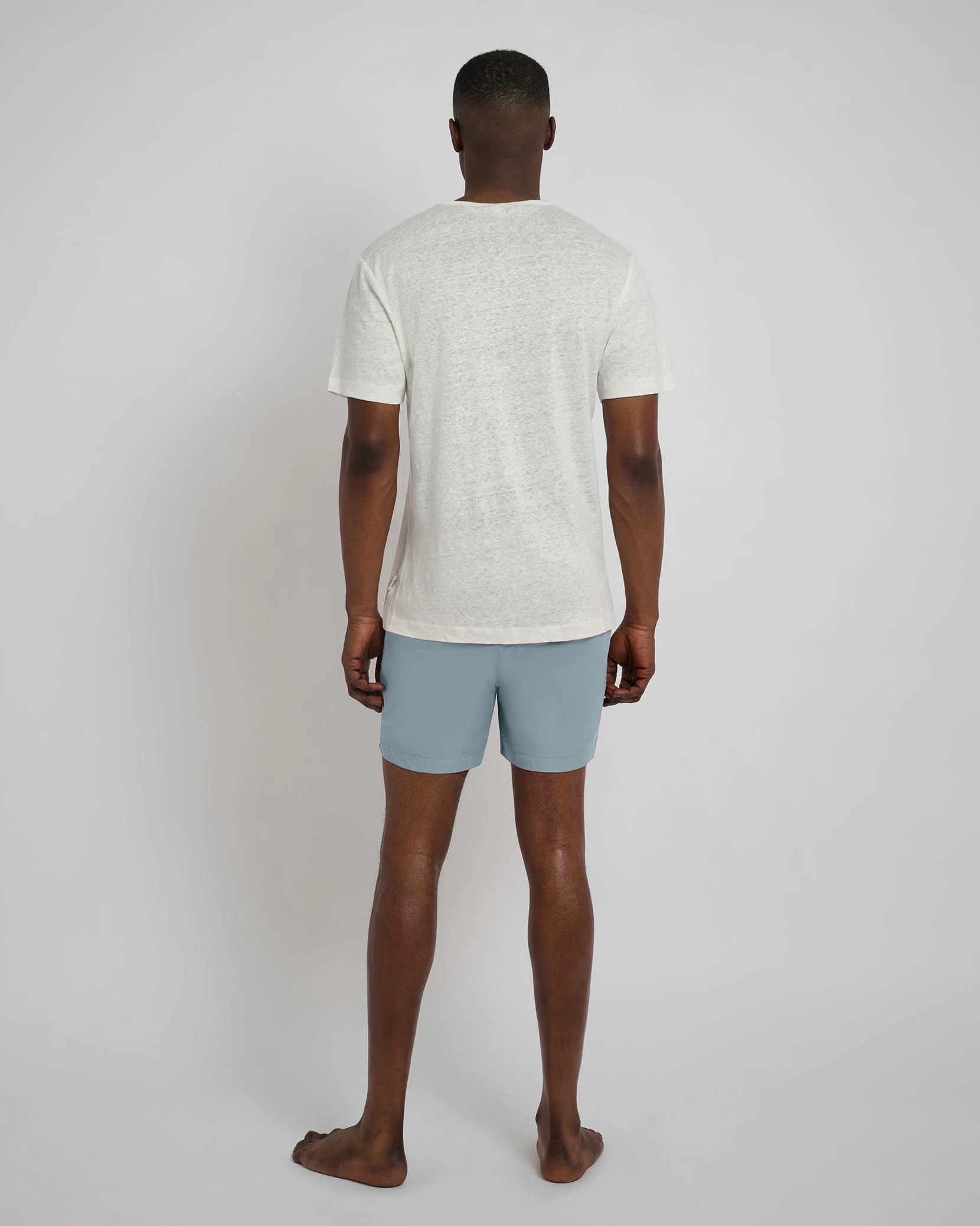 Mens | Charles 5" Swim Trunk | Baby Blue - Image 5