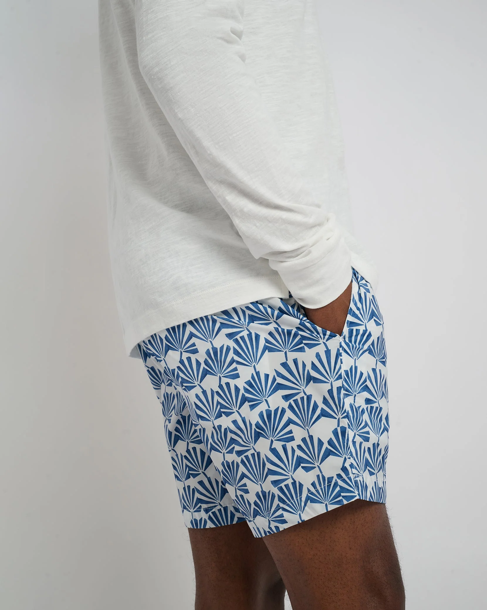 Mens | Charles 5" Swim Trunk | Dark Blue - Image 2