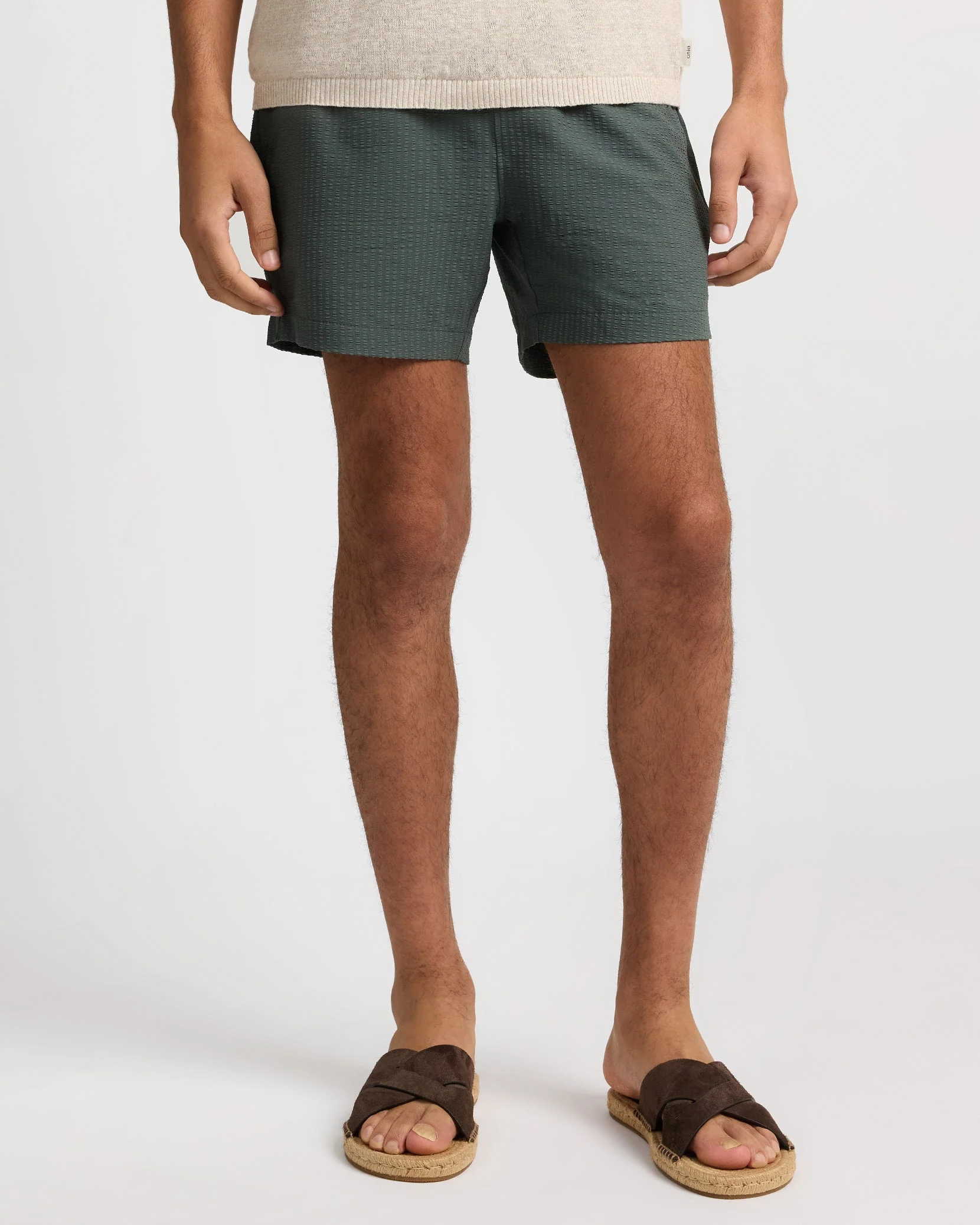 Mens | Charles 5" Swim Trunk - II | Soft Olive - Image 3