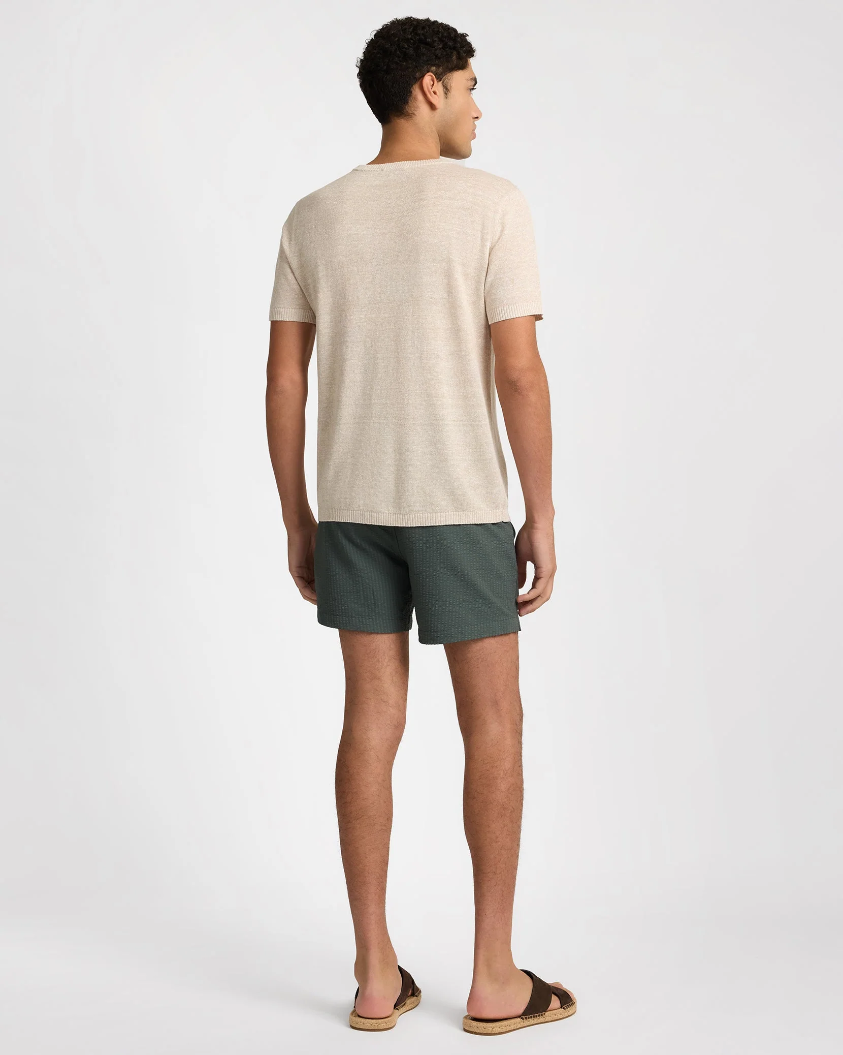 Mens | Charles 5" Swim Trunk - II | Soft Olive - Image 6