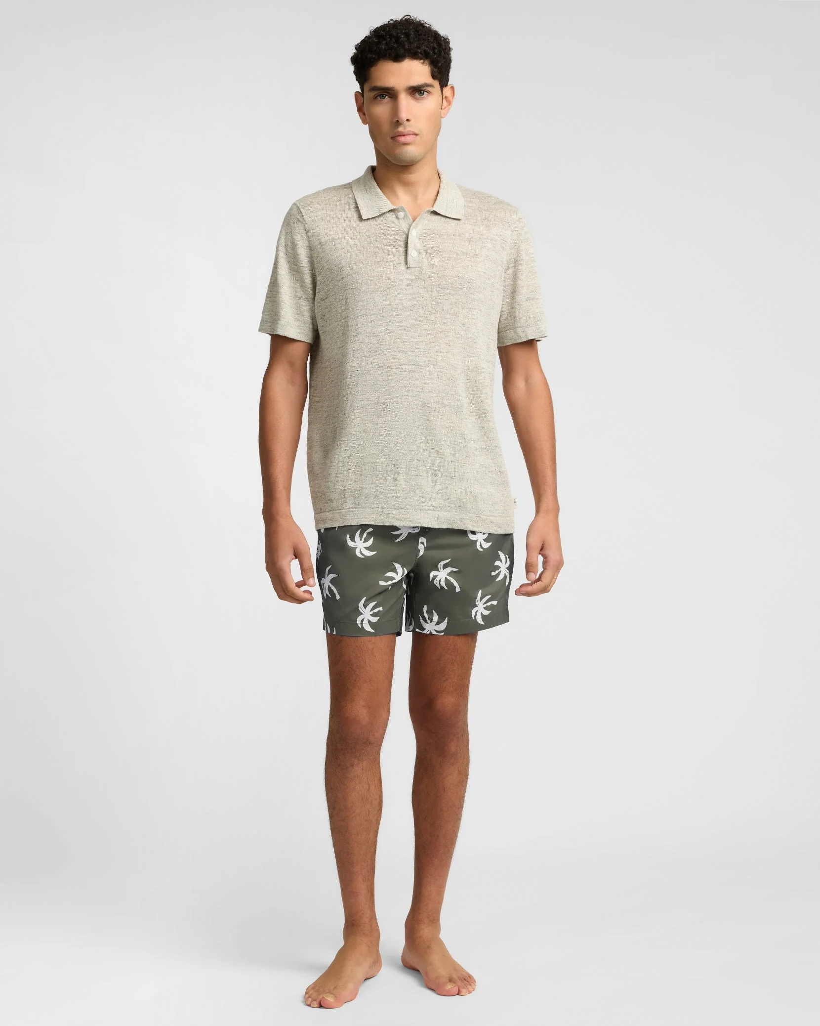 Mens | Charles 5" Swim Trunk - I | Soft Olive - Image 3