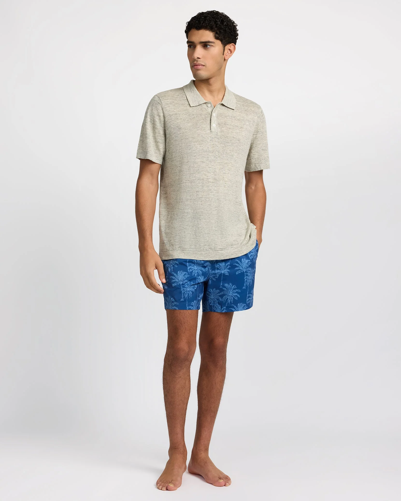 Mens | Charles 5" Swim Trunk | Tonal Blue - Image 4