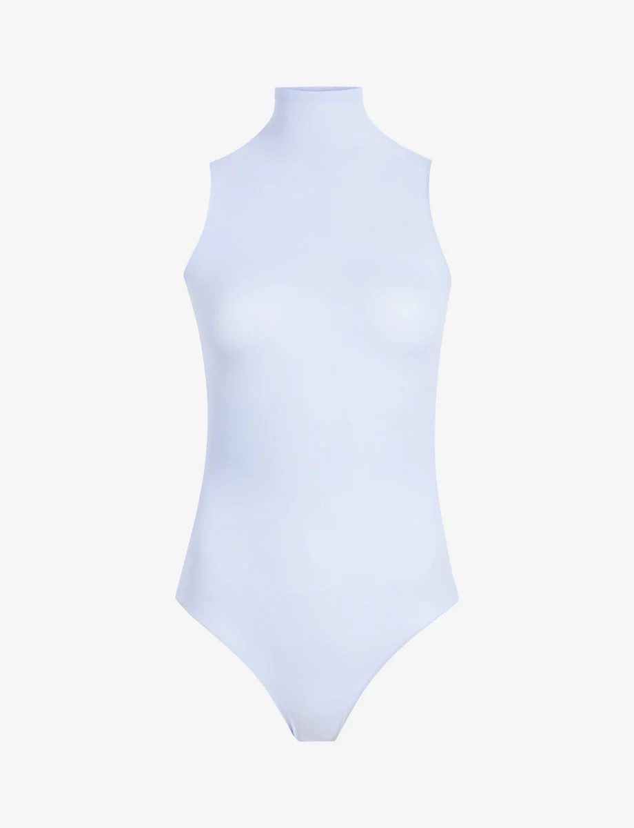 Ballet Mockneck Sleeveless Bodysuit | Periwinkle - Image 4