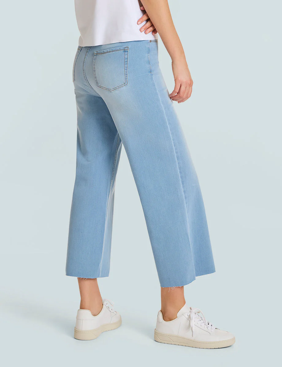 Do It All Denim High-Rise Cropped Wide Leg | Washed Indigo - Image 2