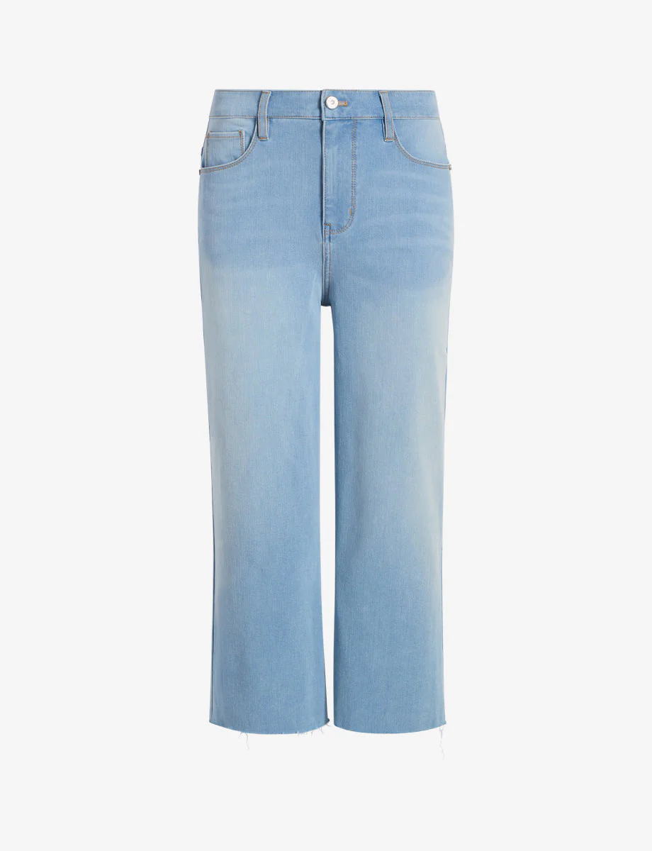 Do It All Denim High-Rise Cropped Wide Leg | Washed Indigo - Image 4