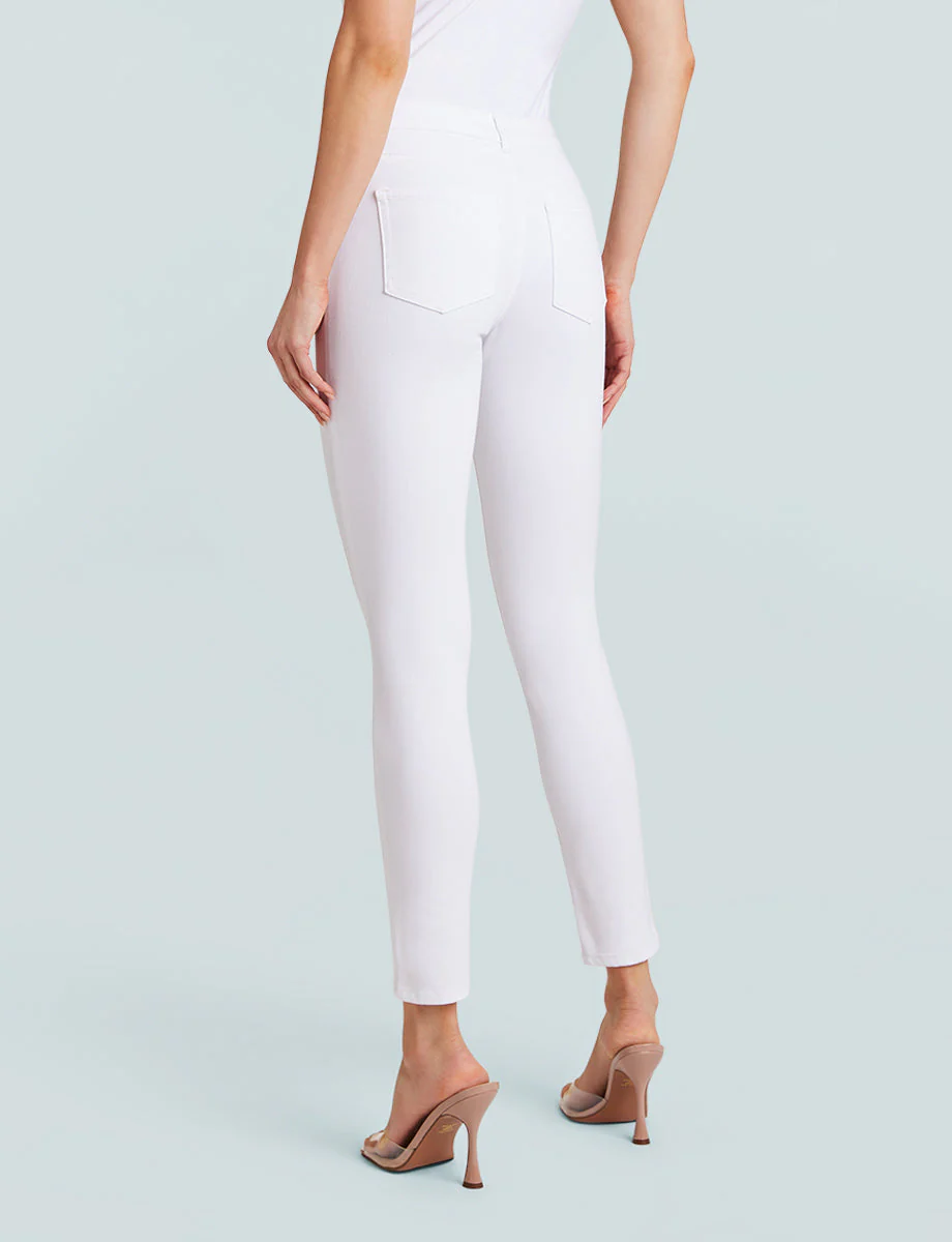 Do It All Denim Five Pocket Mid-Rise Skinny Jean | White - Image 2