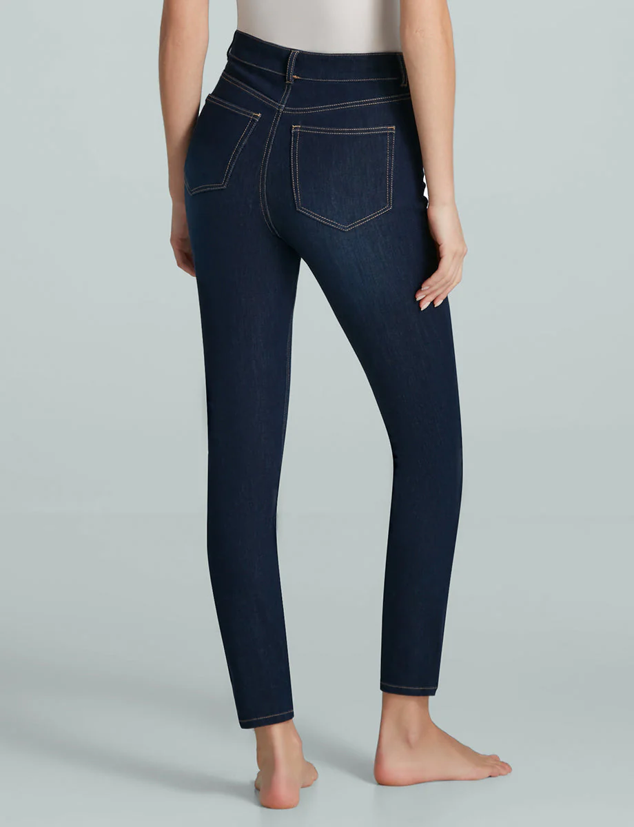 Do It All Denim Five Pocket Mid-Rise Skinny Jean | Dark Indigo - Image 2