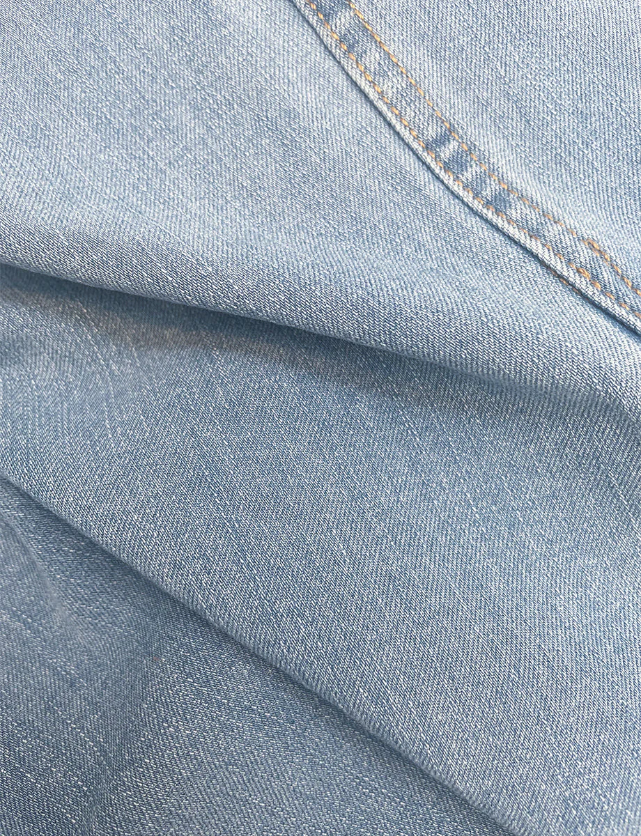 Do It All Denim Tube Top | Washed Indigo - Image 4