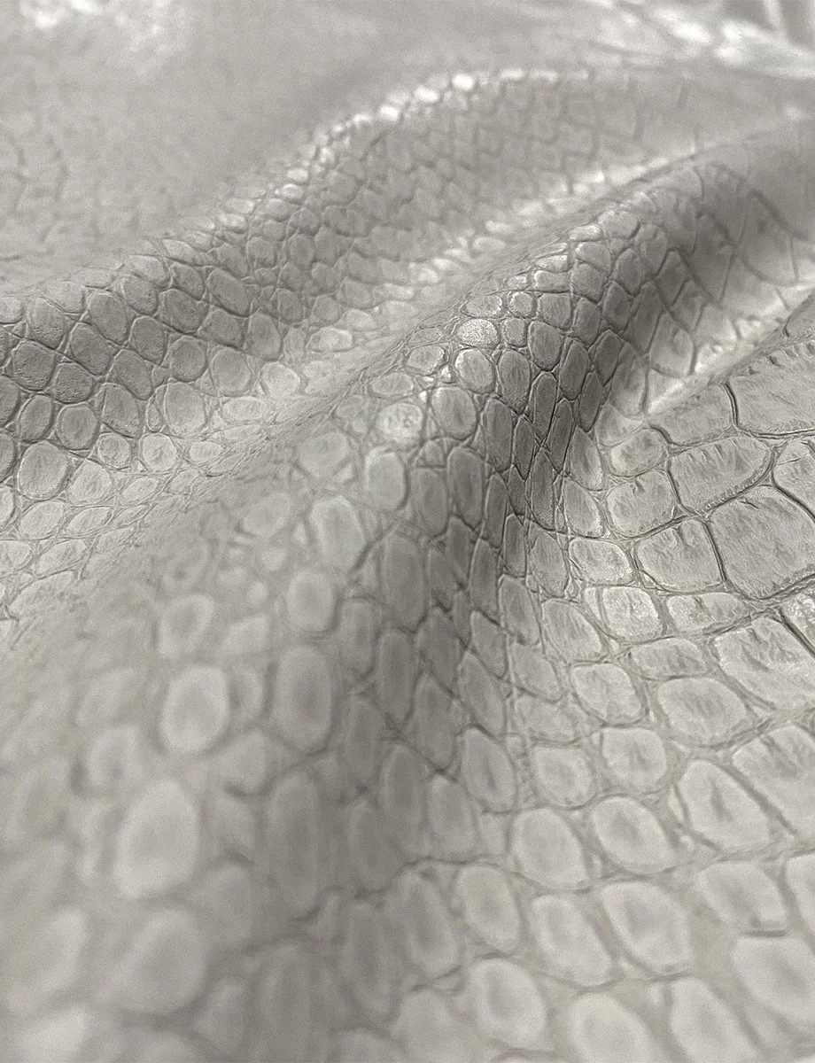 Faux Leather Animal 7/8 Trouser | Bone Croc - Image 5