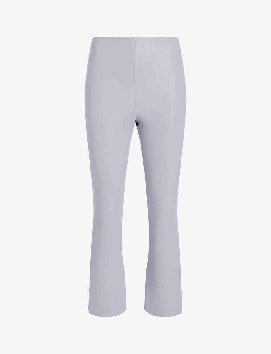 Faux Leather Crop Flare | Mist - Image 4