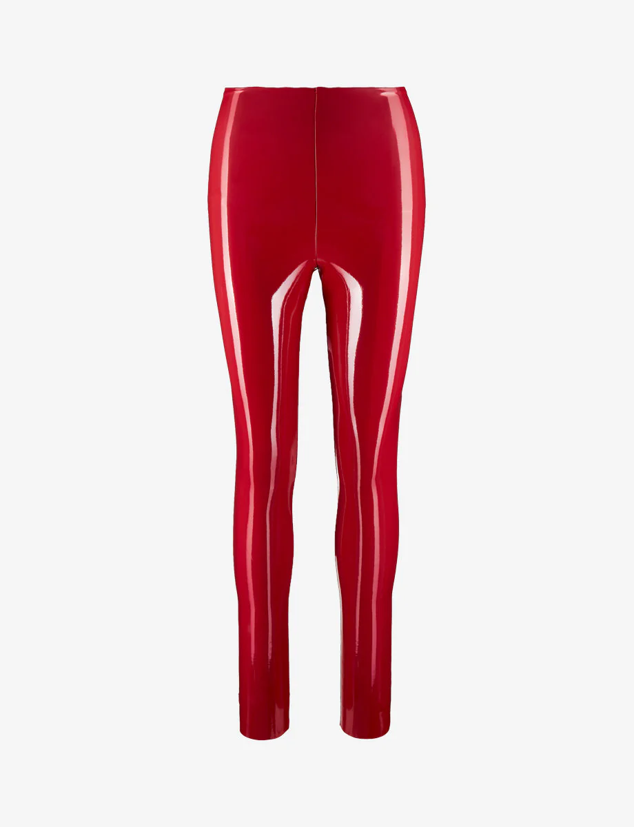 Faux Patent Leather Legging | Lava - Image 2