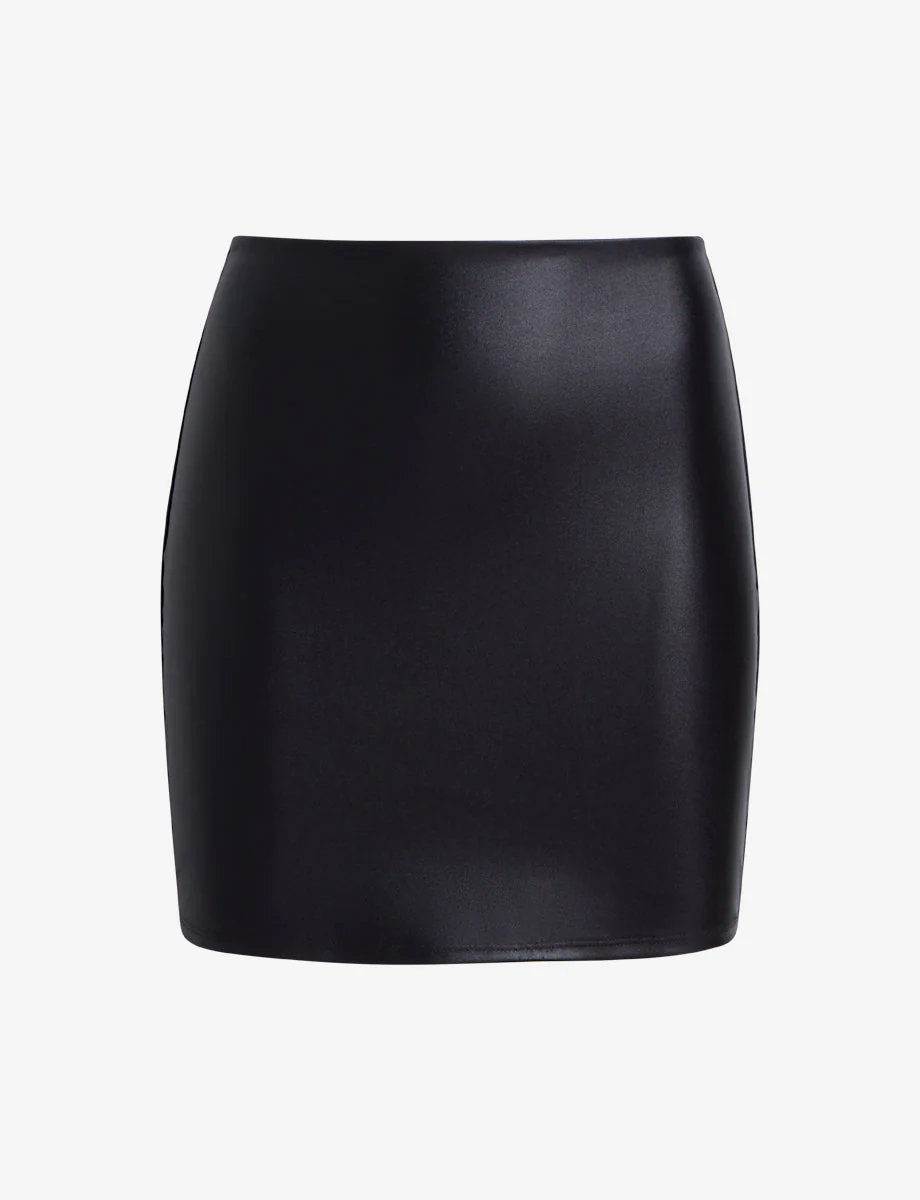 Matte Metallic Micro-Mini Skirt | Oxide - Image 2