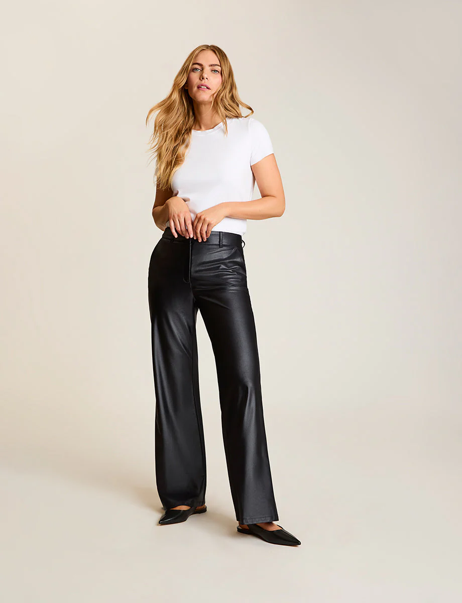 Matte Metallic Wide Leg Trouser | Oxide - Image 4