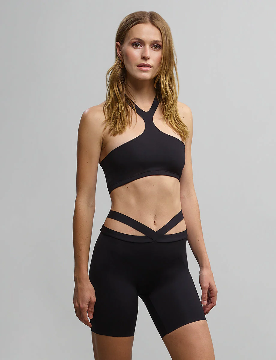Neoprene Banded Bikeshort | Black - Image 2