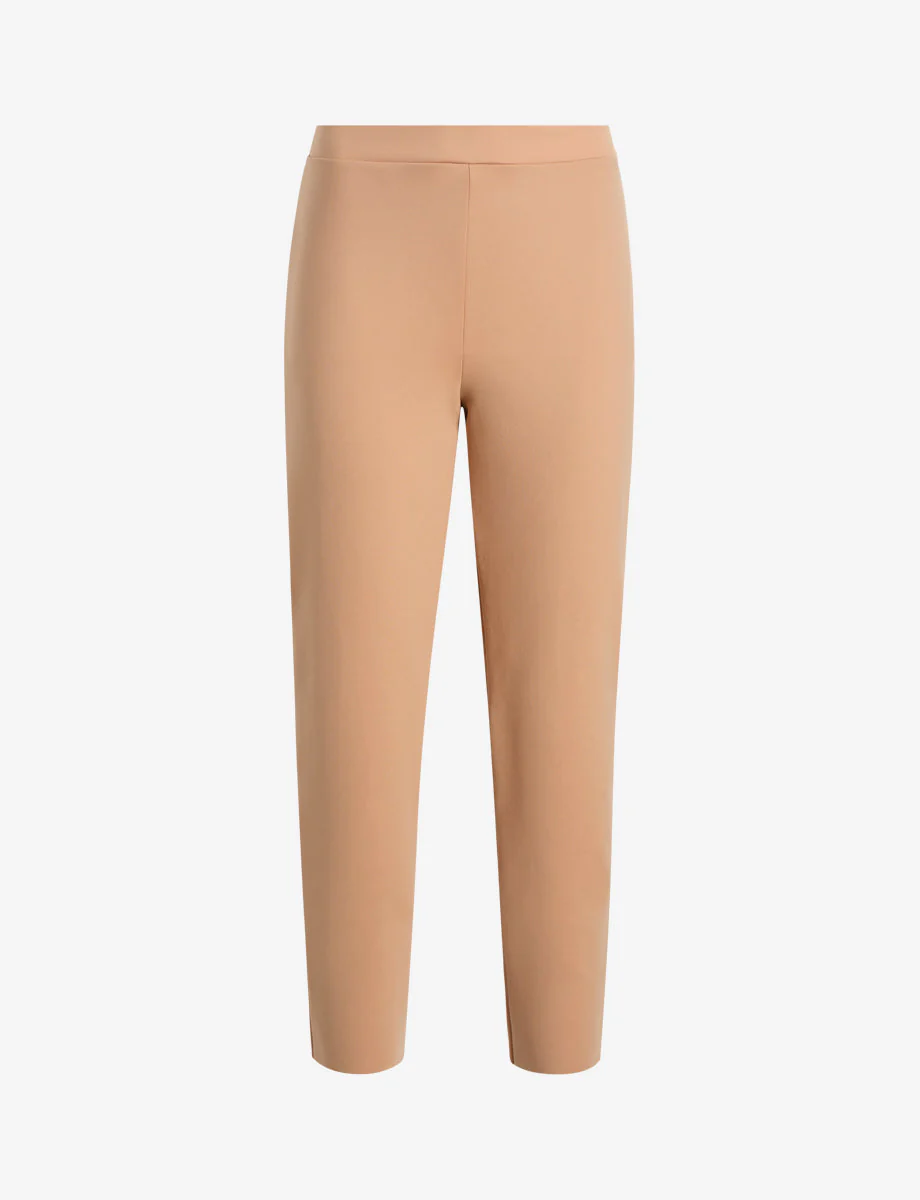 Neoprene CEO Zipper Cigarette Pant | Camel - Image 3