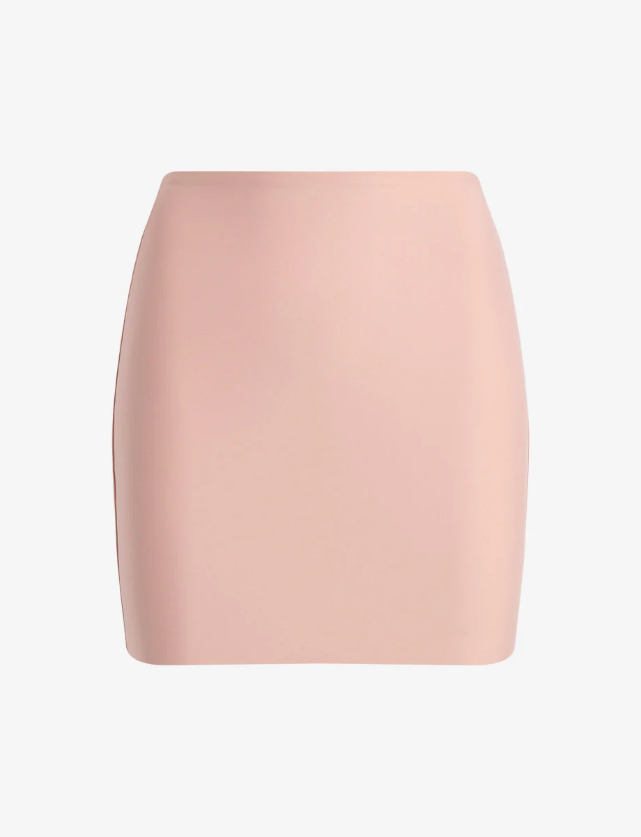 Neoprene Micro-Mini Skirt | Desert Rose - Image 2