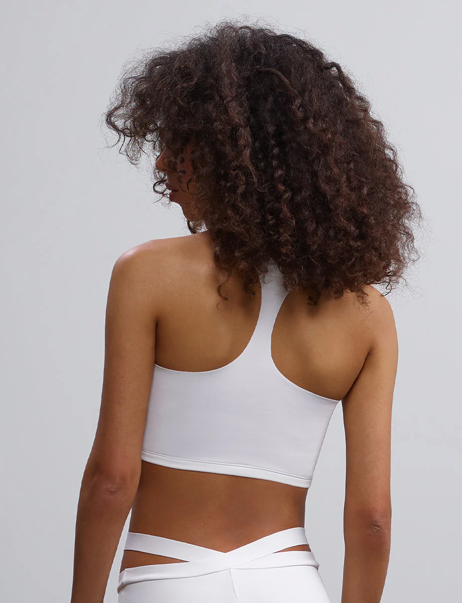 Neoprene Y-Front Crop Top | White - Image 3