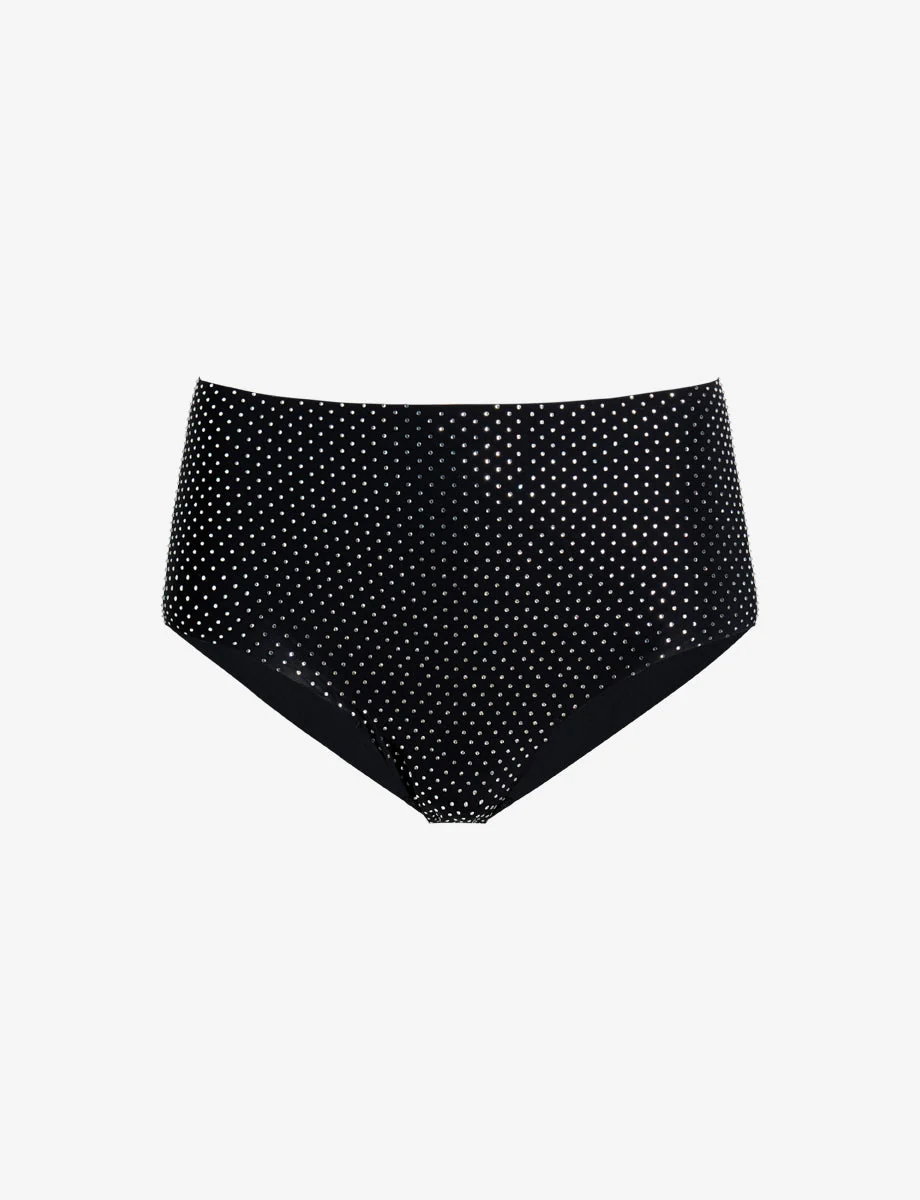 Party Starter High Rise Bikini | Crystal Black - Image 3