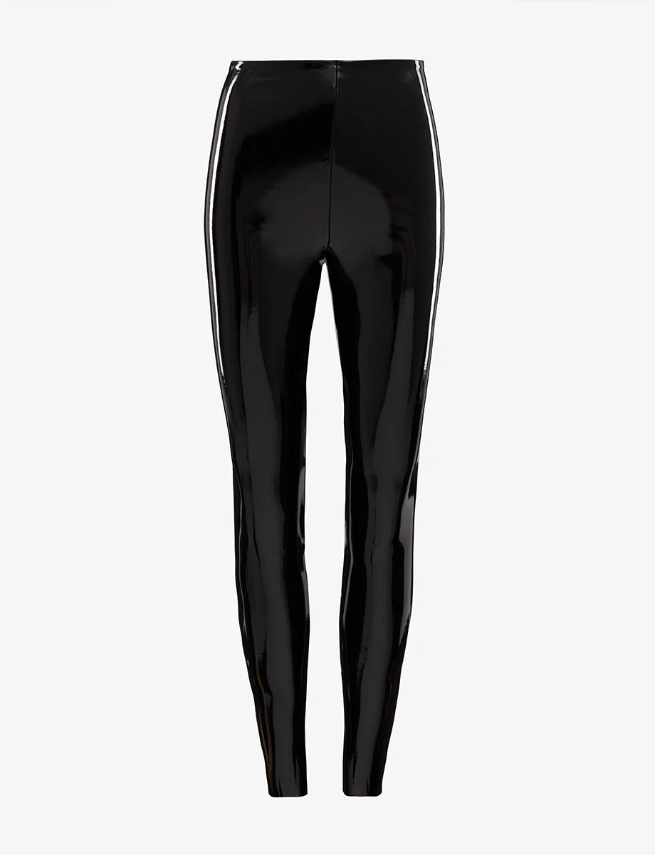 Faux Patent Leather Legging | Black - Image 4