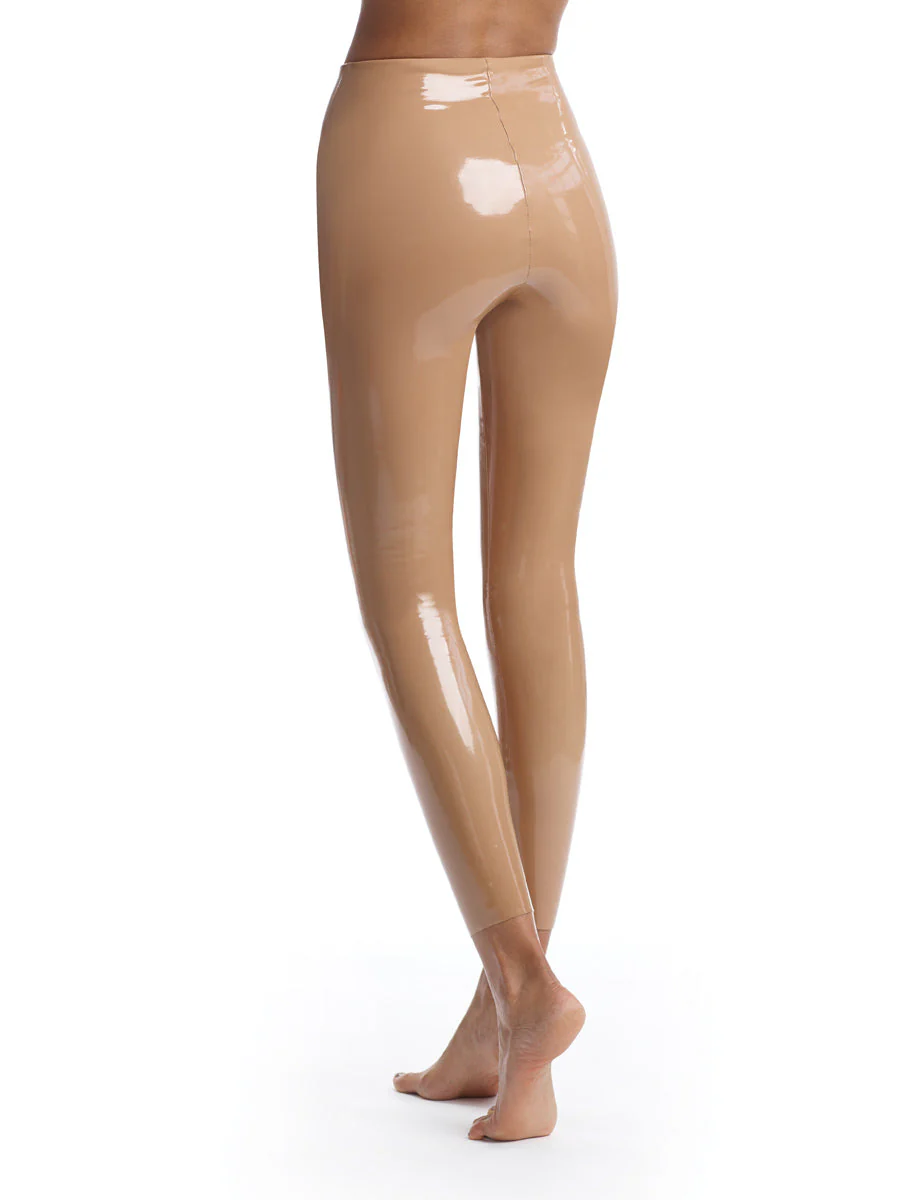 Faux Patent Leather Legging | Cocoa - Image 3