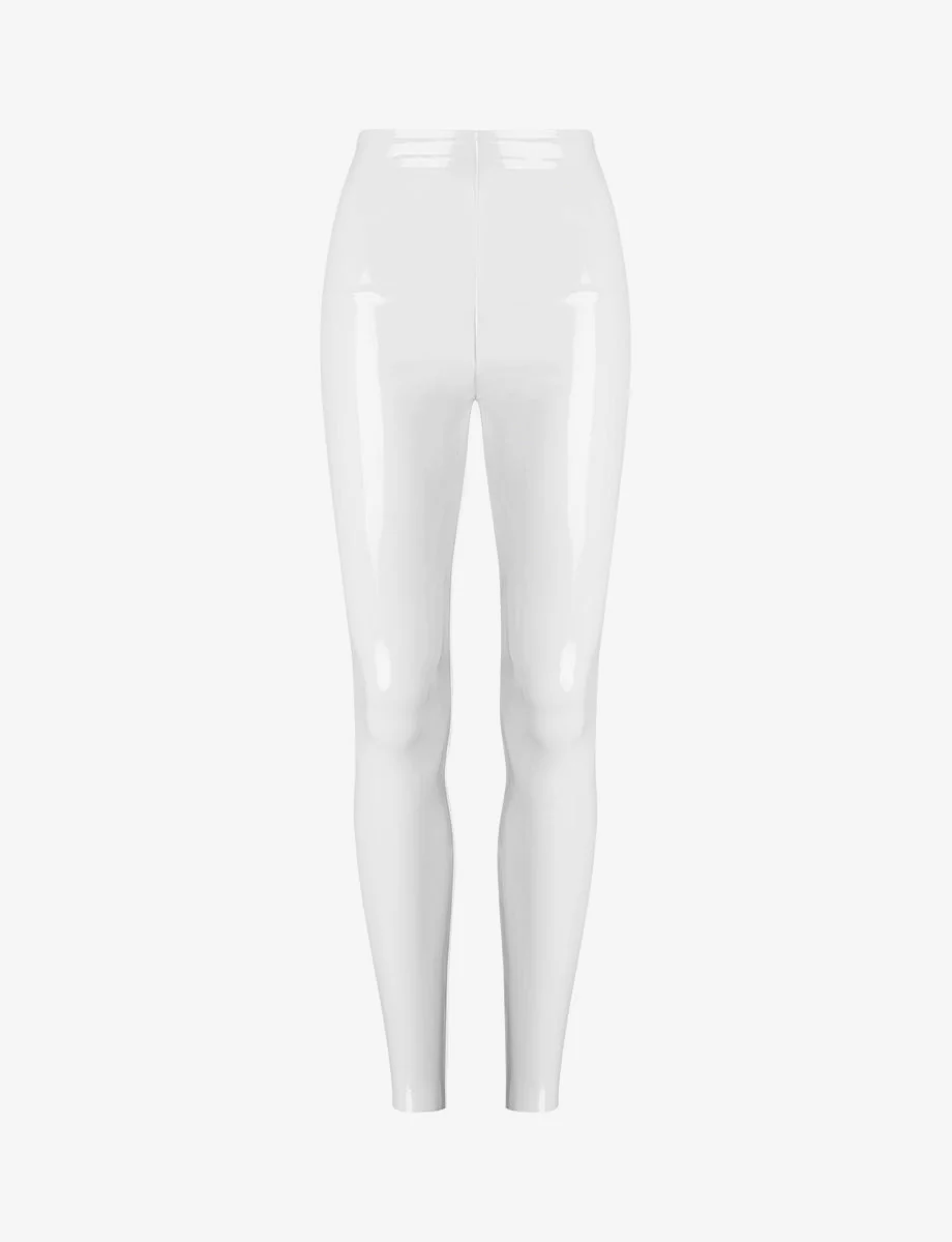 Faux Patent Leather Legging | White - Image 2