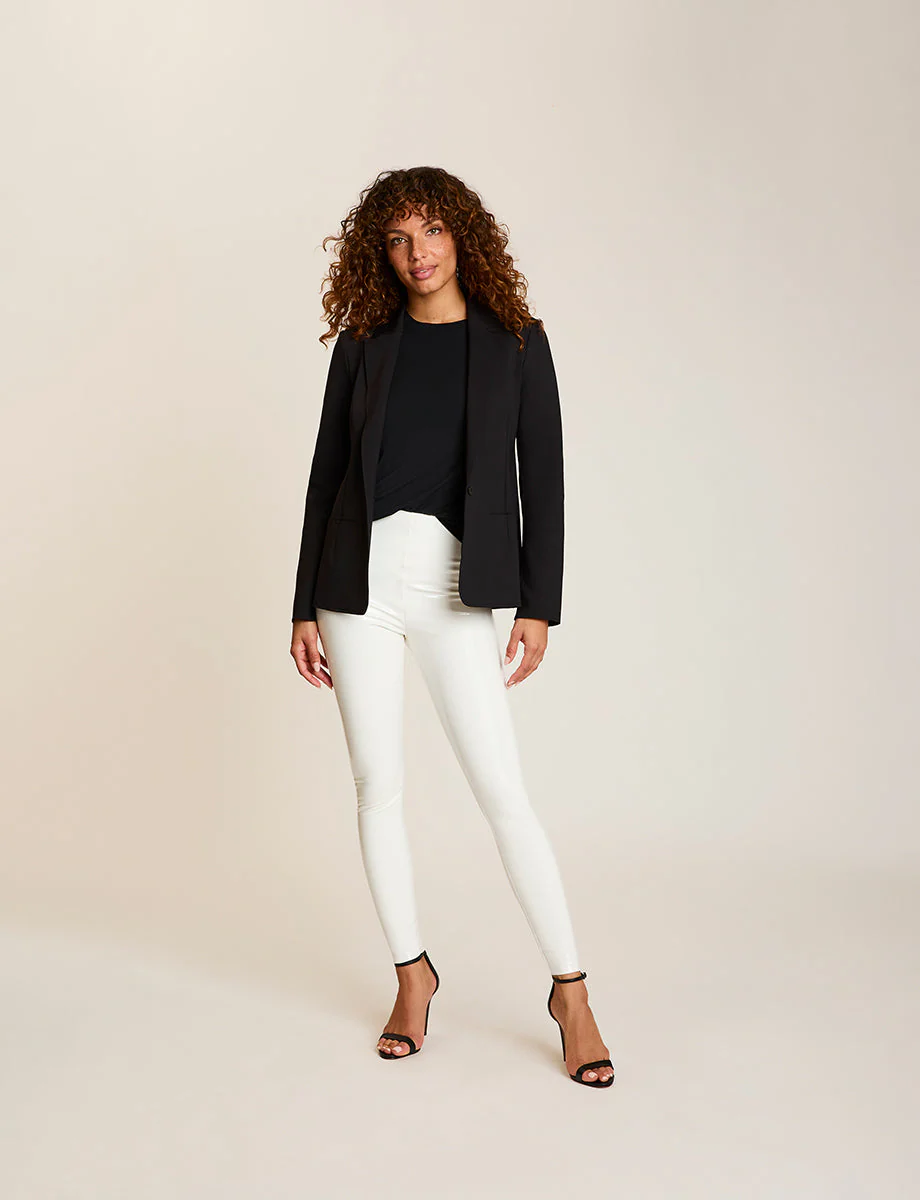 Faux Patent Leather Legging | White - Image 6