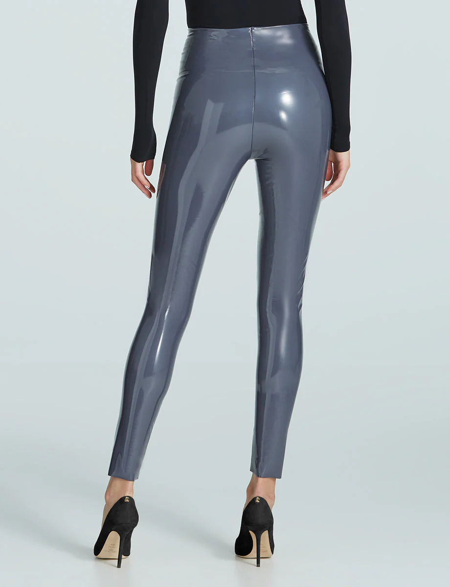 Faux Patent Leather Legging | Slate - Image 3