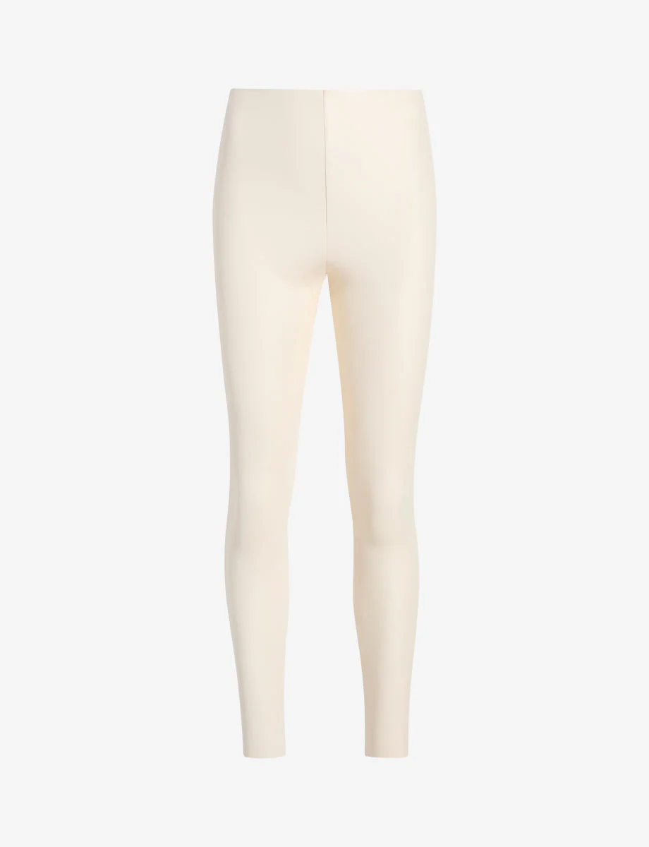 Faux Leather Legging | Ivory - Image 2