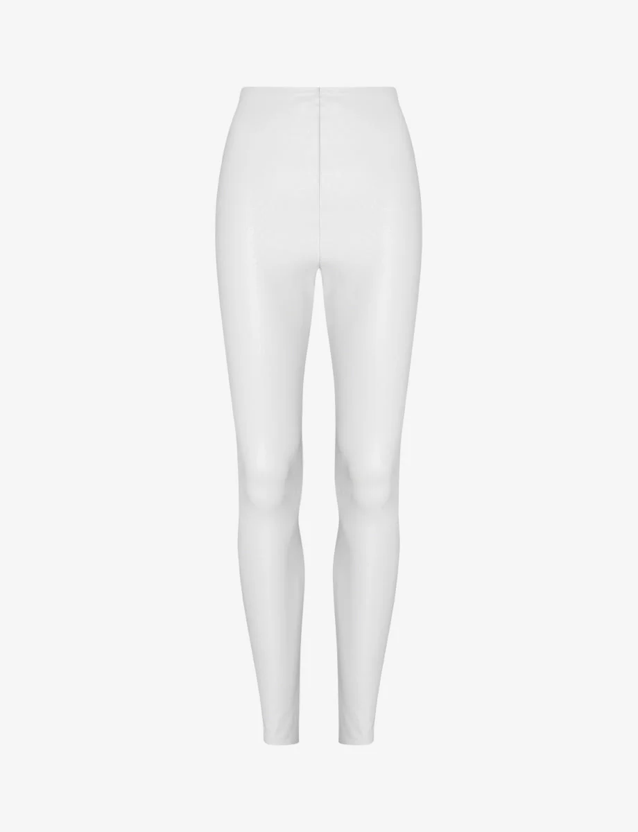 Faux Leather Legging | White - Image 2