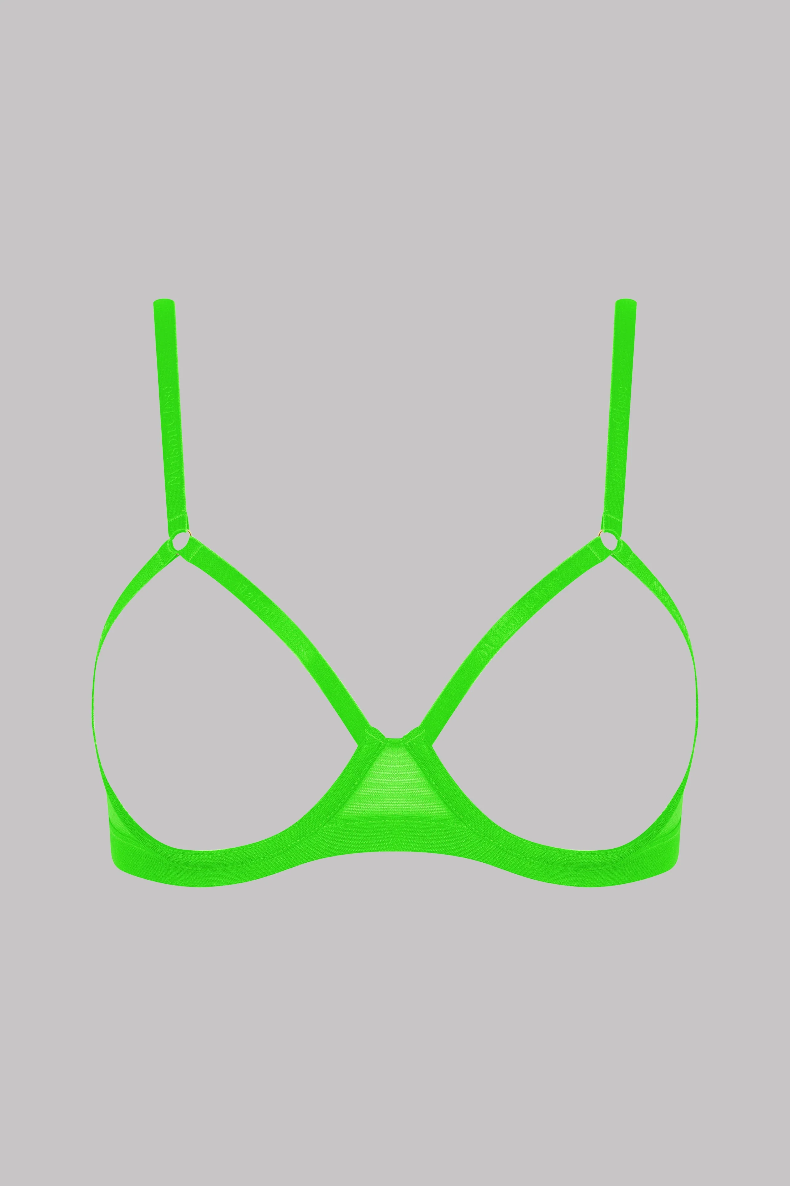 Cupless bra - Corps à Corps Neon | Green - Image 4