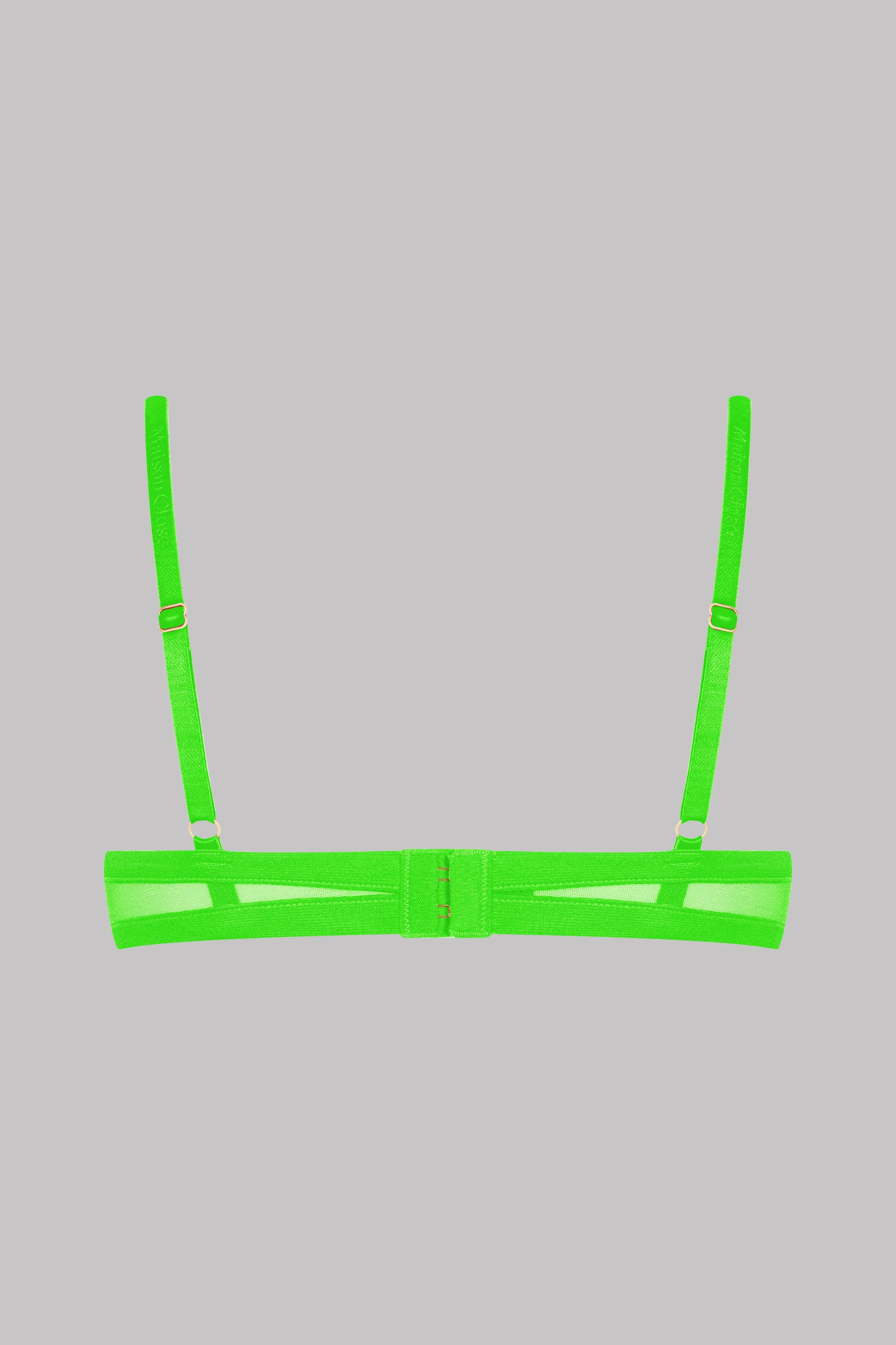 Cupless bra - Corps à Corps Neon | Green - Image 5