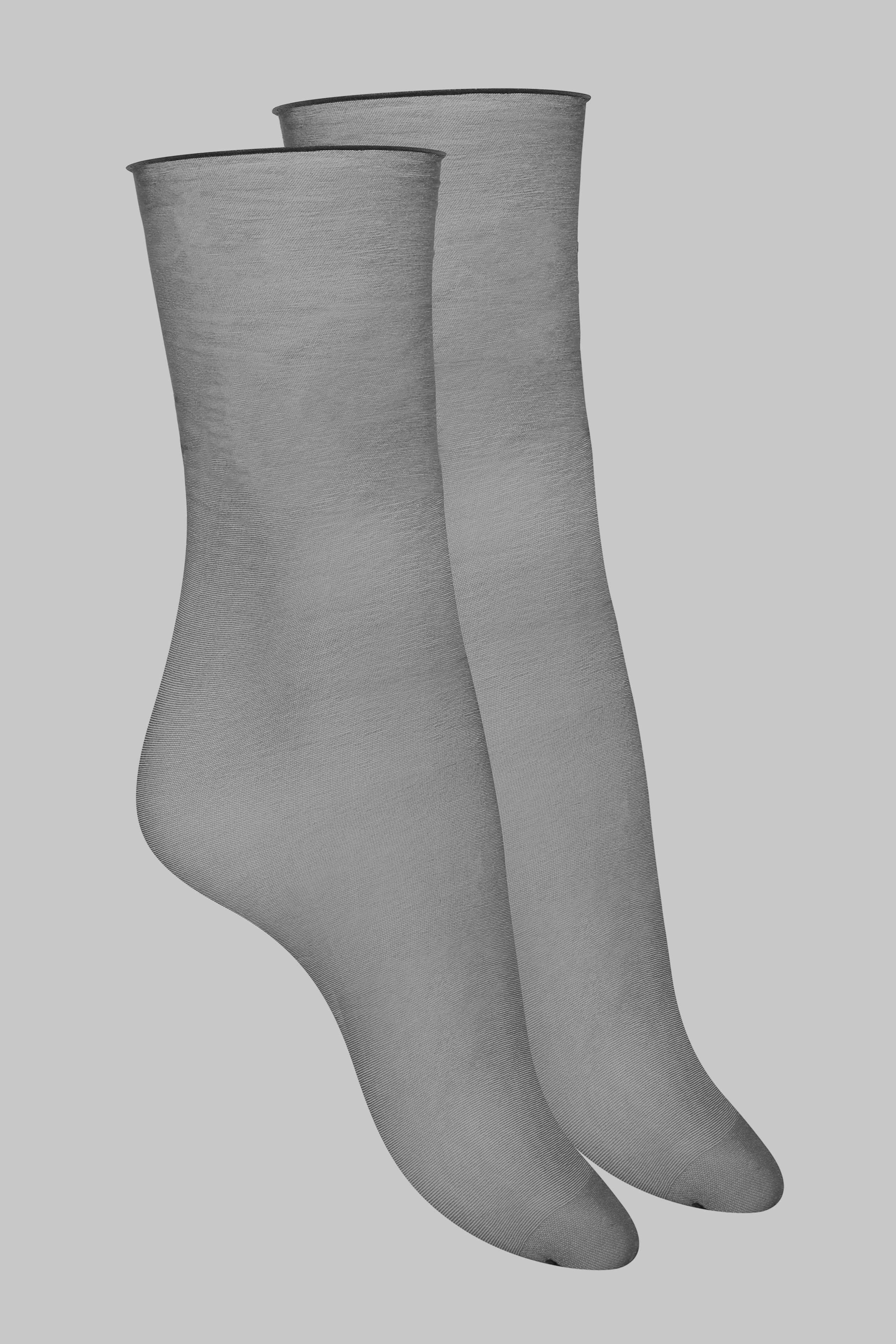Cut and curled knee-highs - 10D | Black - Image 2