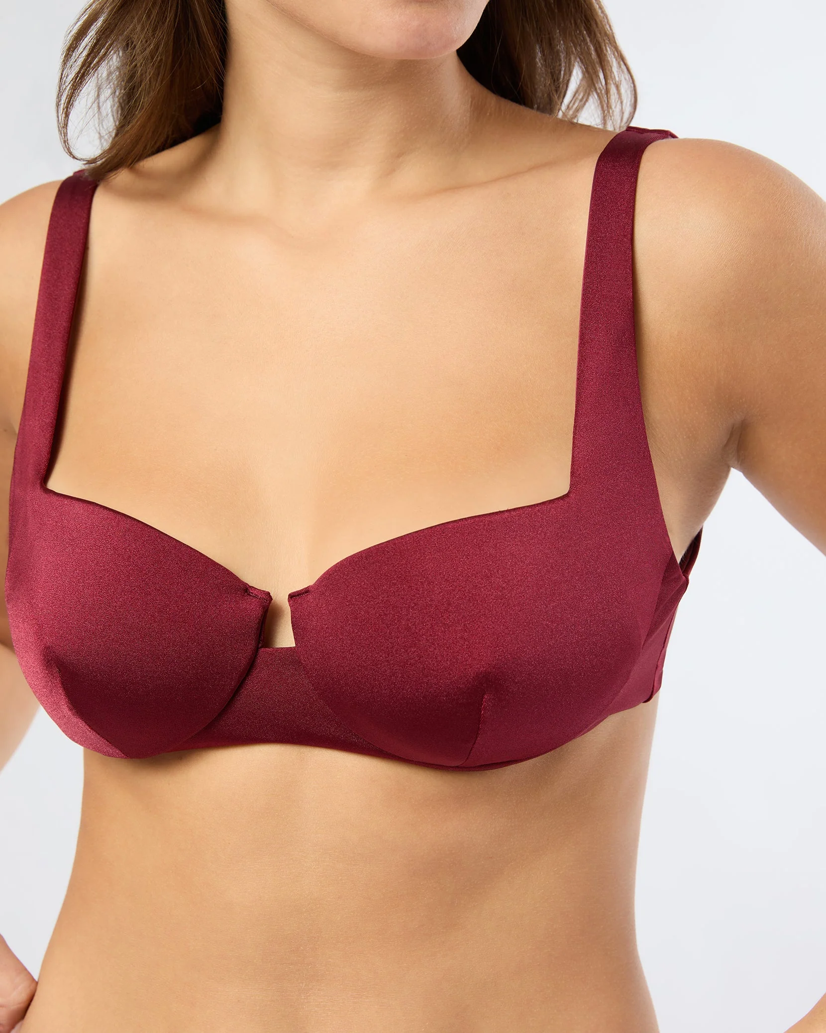 Womens | Danica Bikini Top | Pomegranate - Image 4