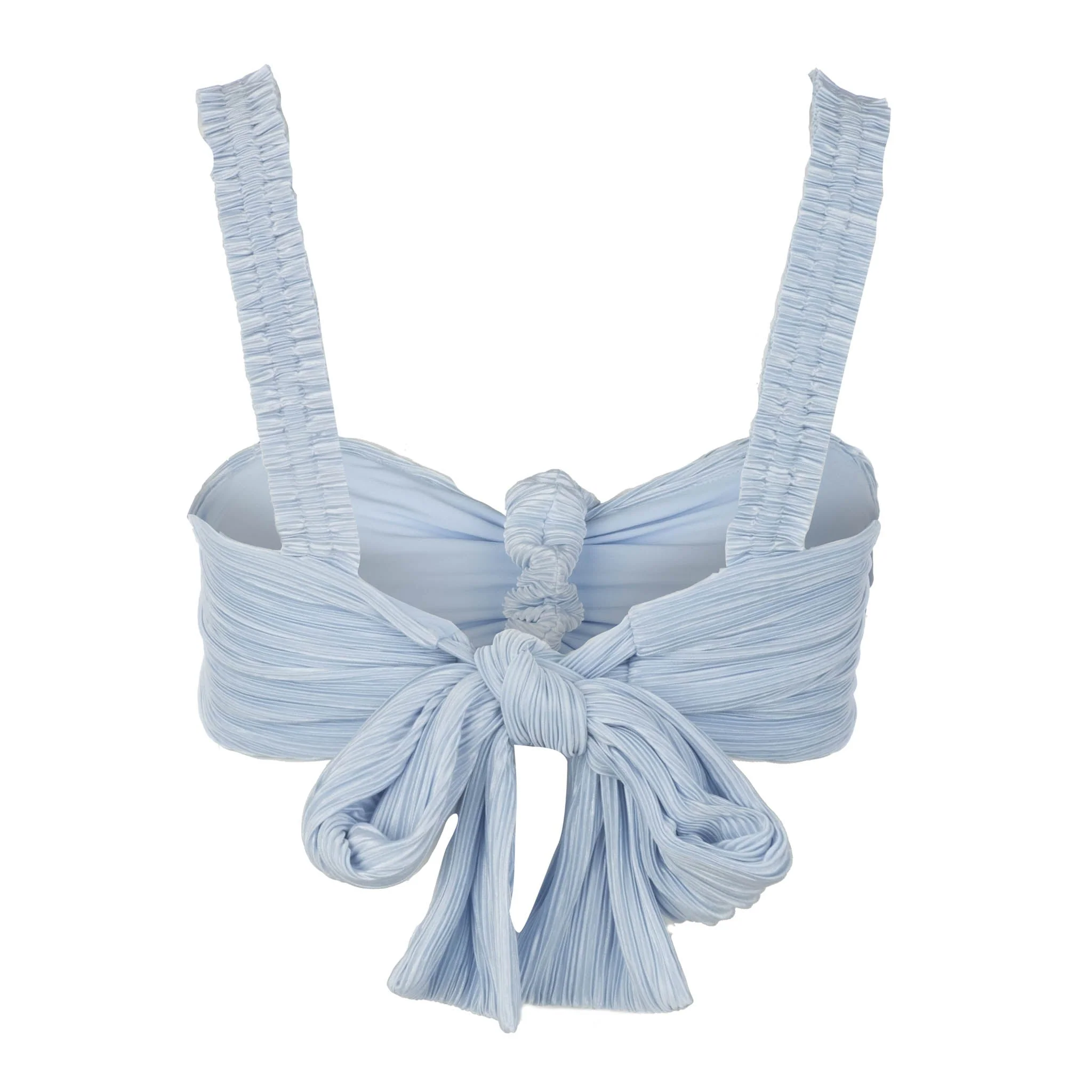 Blue Scrunchie Bralette Top | Blue - Image 4