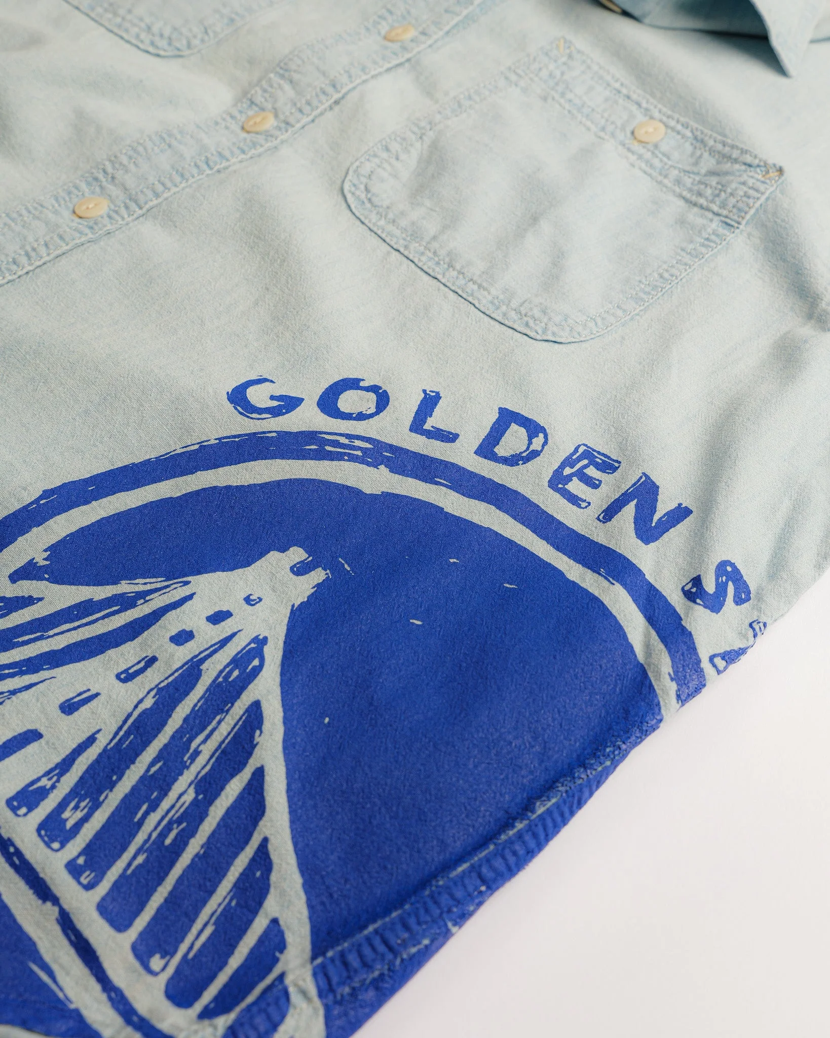 The Sports Oxford in Chambray - Warriors | Chambray Blue - Image 5