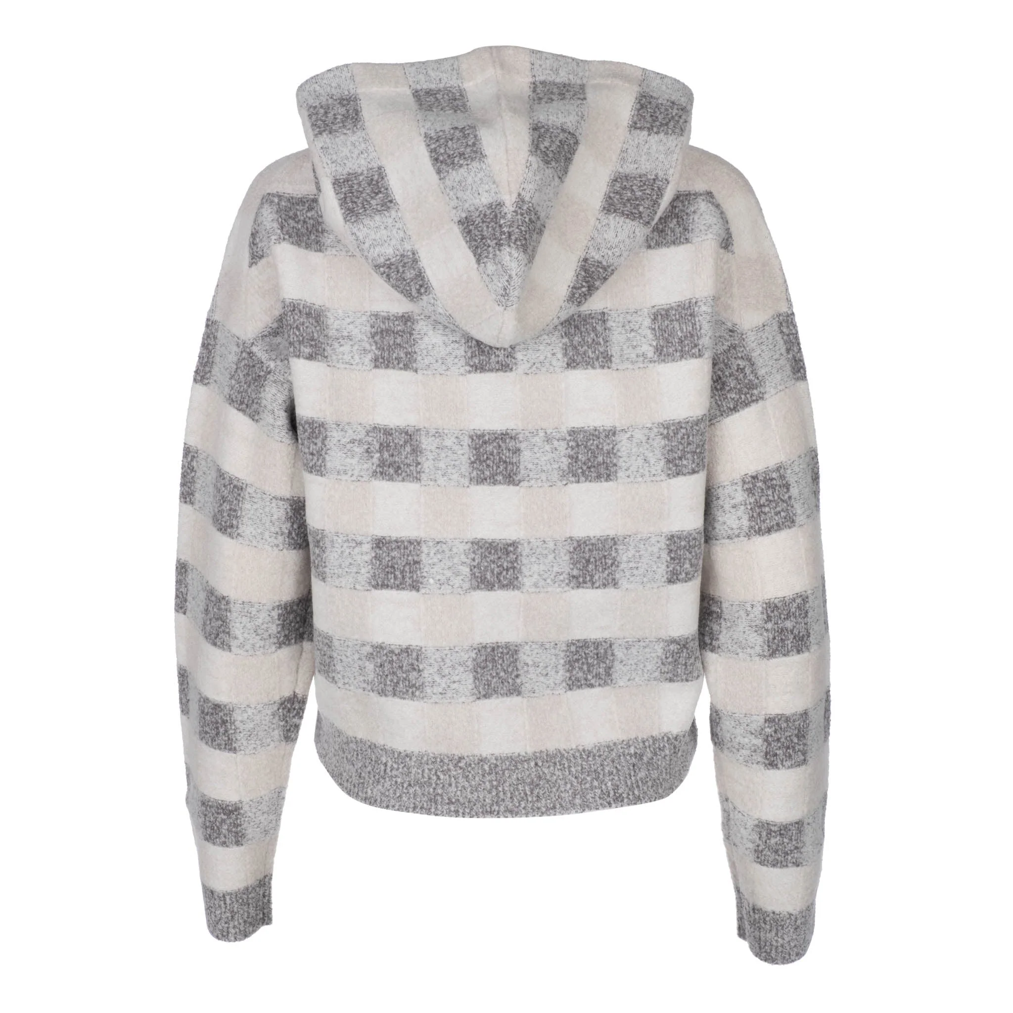 Checkerboard Hoodie | Grey - Image 2