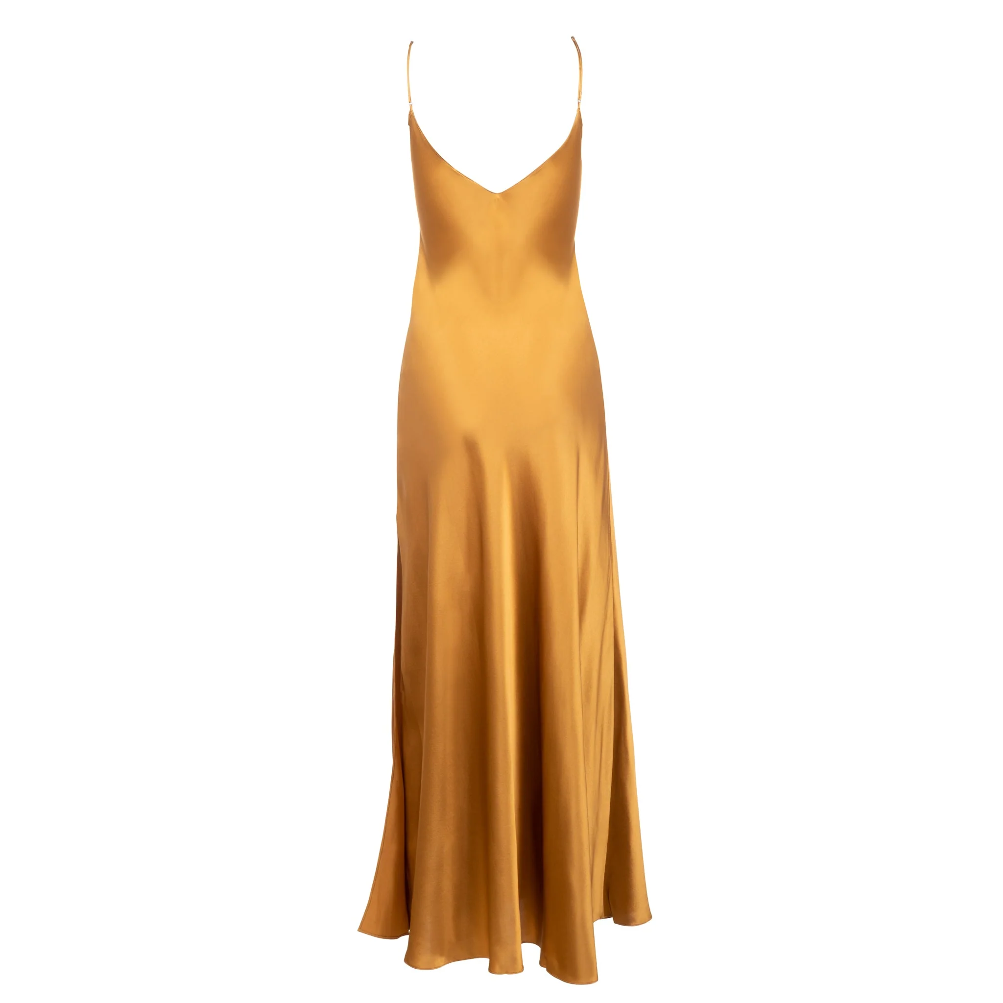 New Bronze Mossy Maxi Slip Dress | Bronze - Image 5