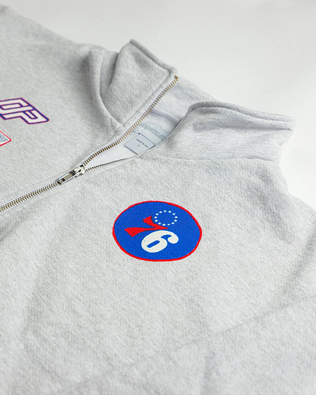 The Varsity Cropped Half Zip - 76ers | Philadelphia 76ers - Image 3