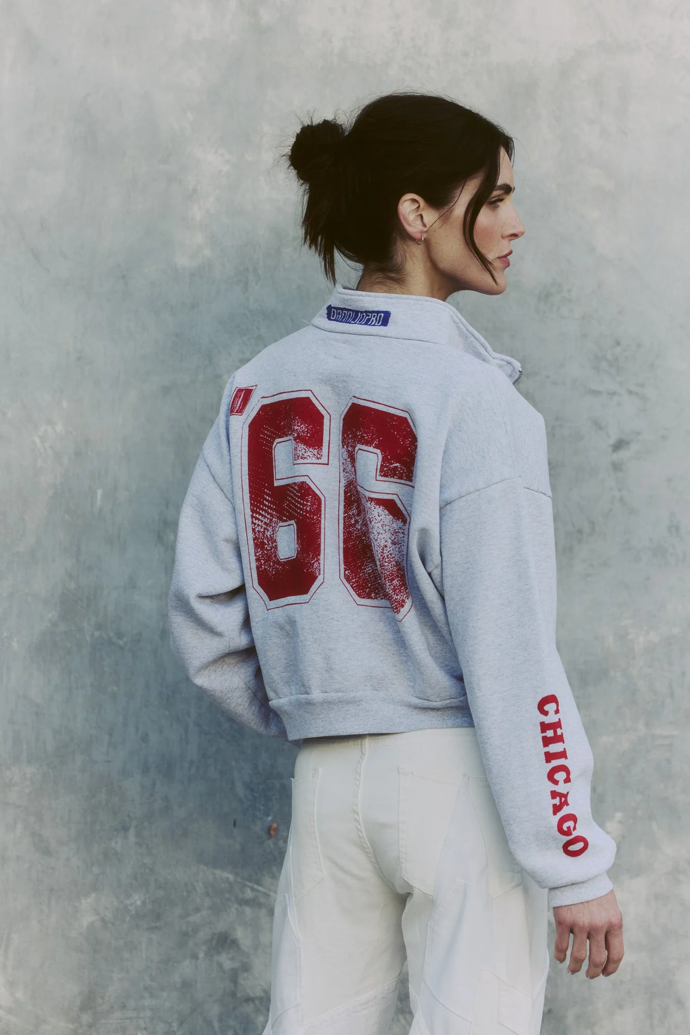 The Varsity Cropped Half Zip - Bulls | Chicago Bulls - Image 2