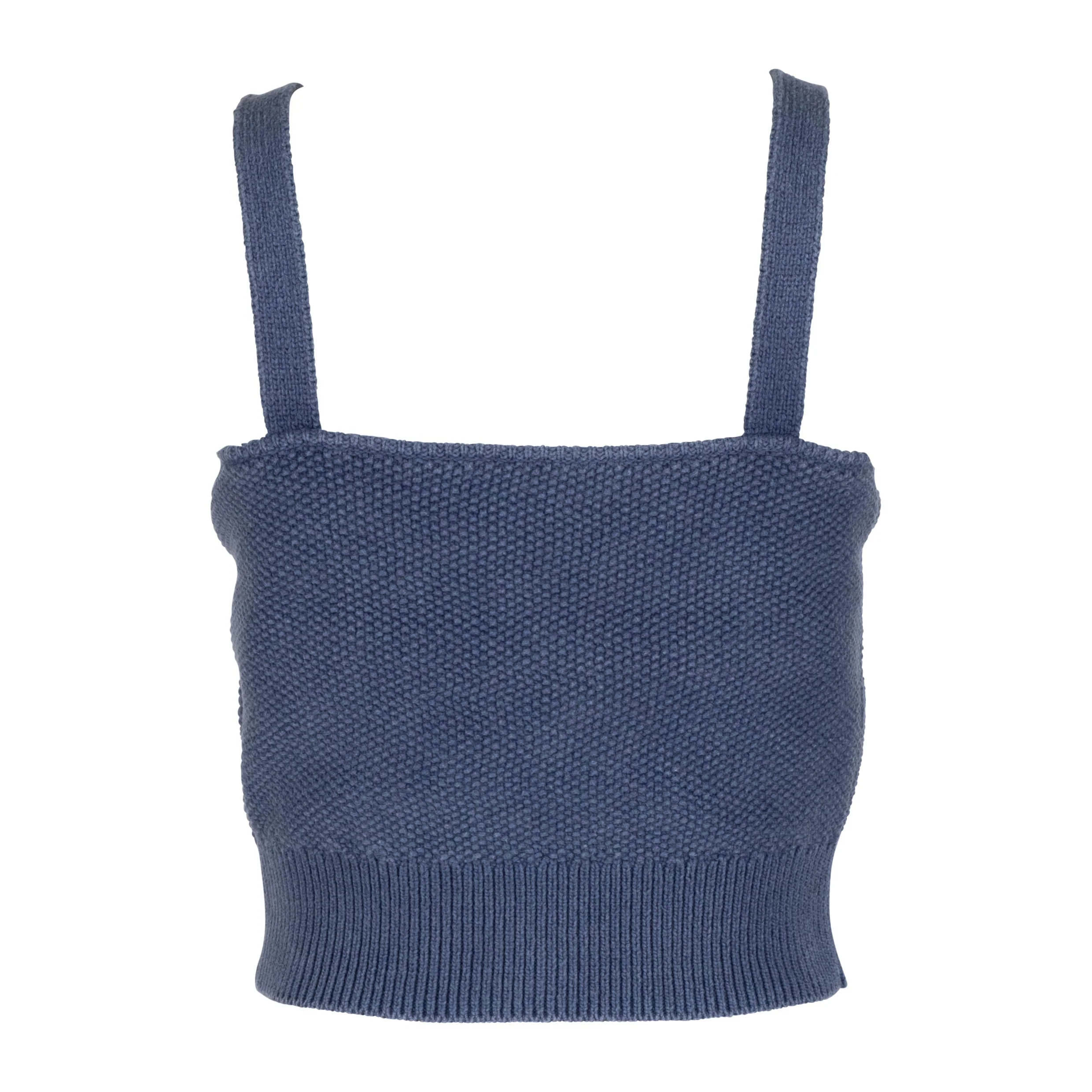 Navy Cable-Knit Tank | Navy Mel - Image 10