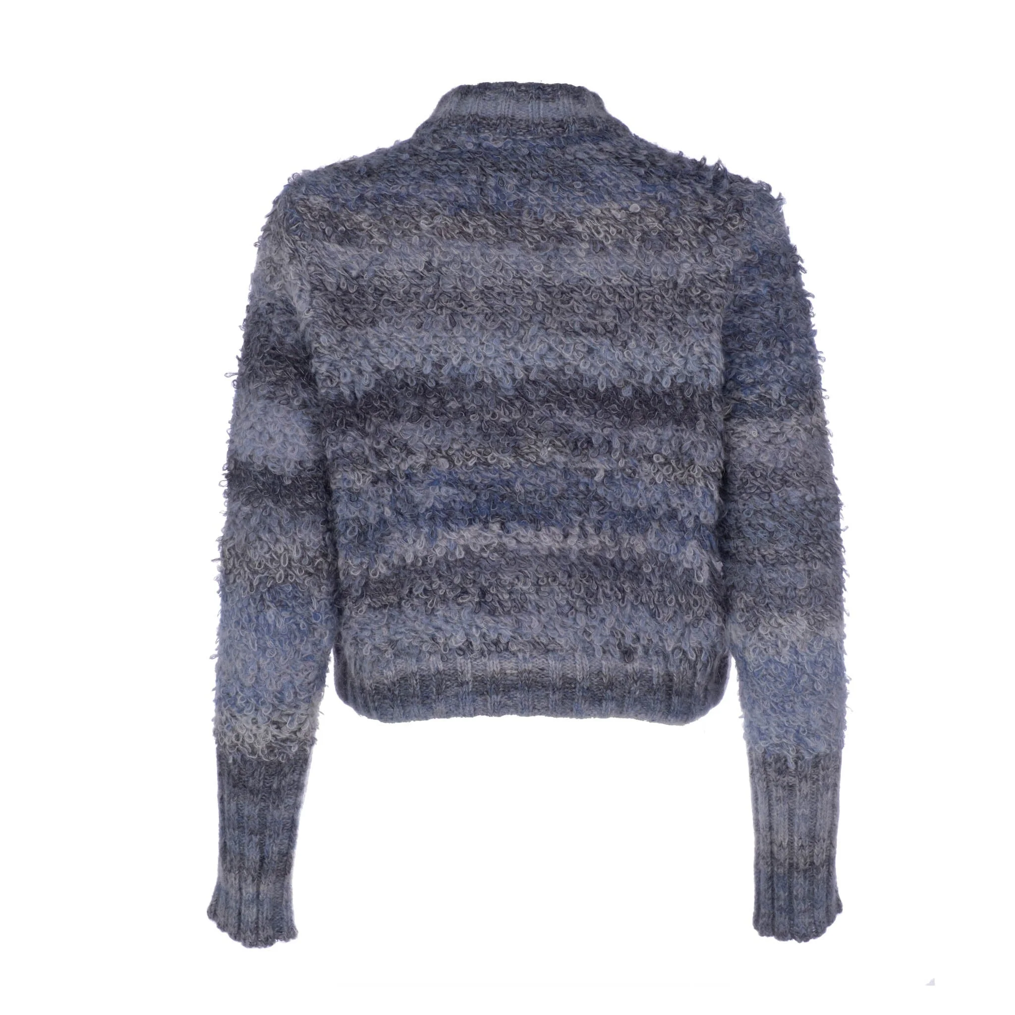 Navy Loop Stitch Cardigan | Navy - Image 5