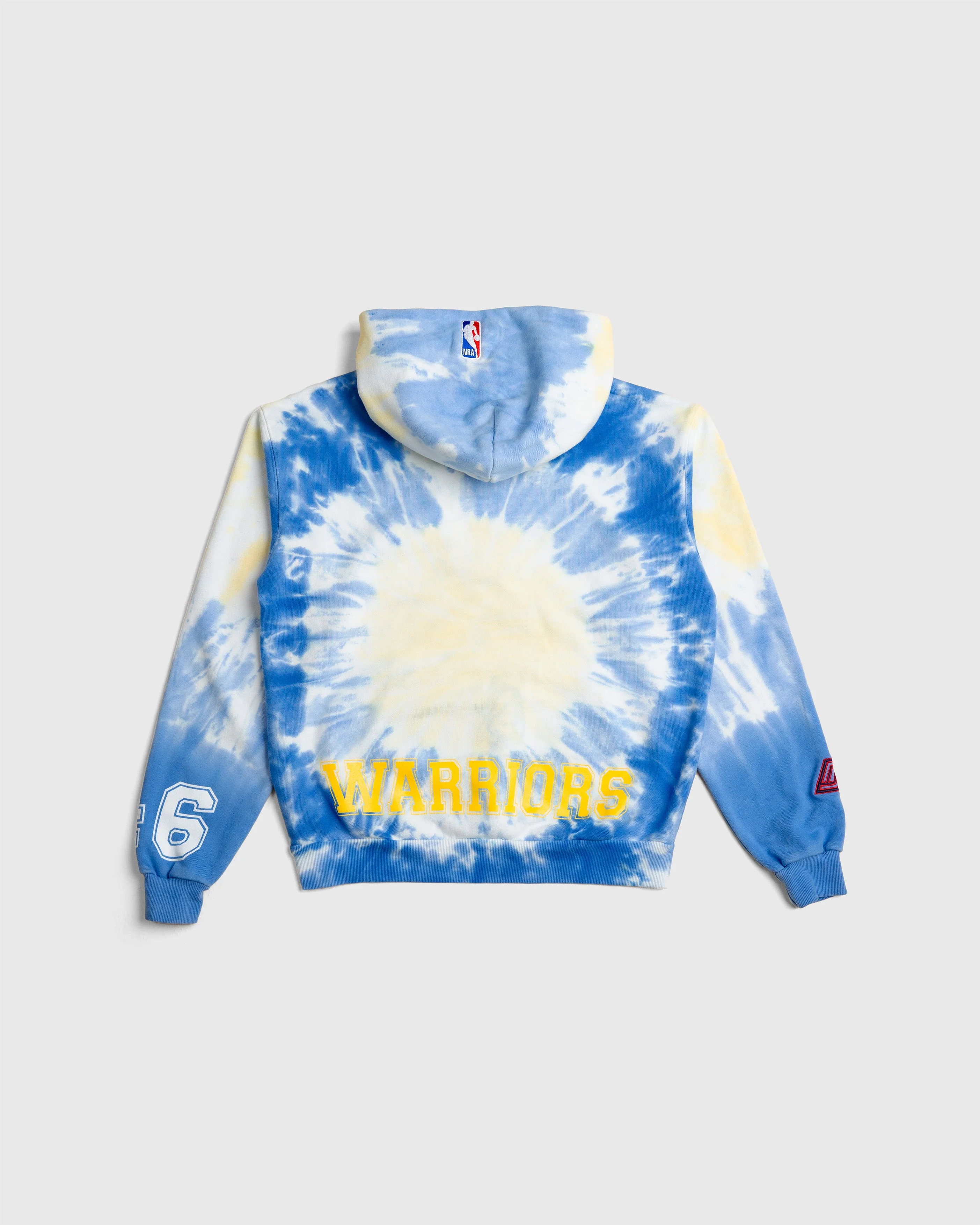 NBA Golden State Warriors Tie Dye Hoodie | Blue - Image 2