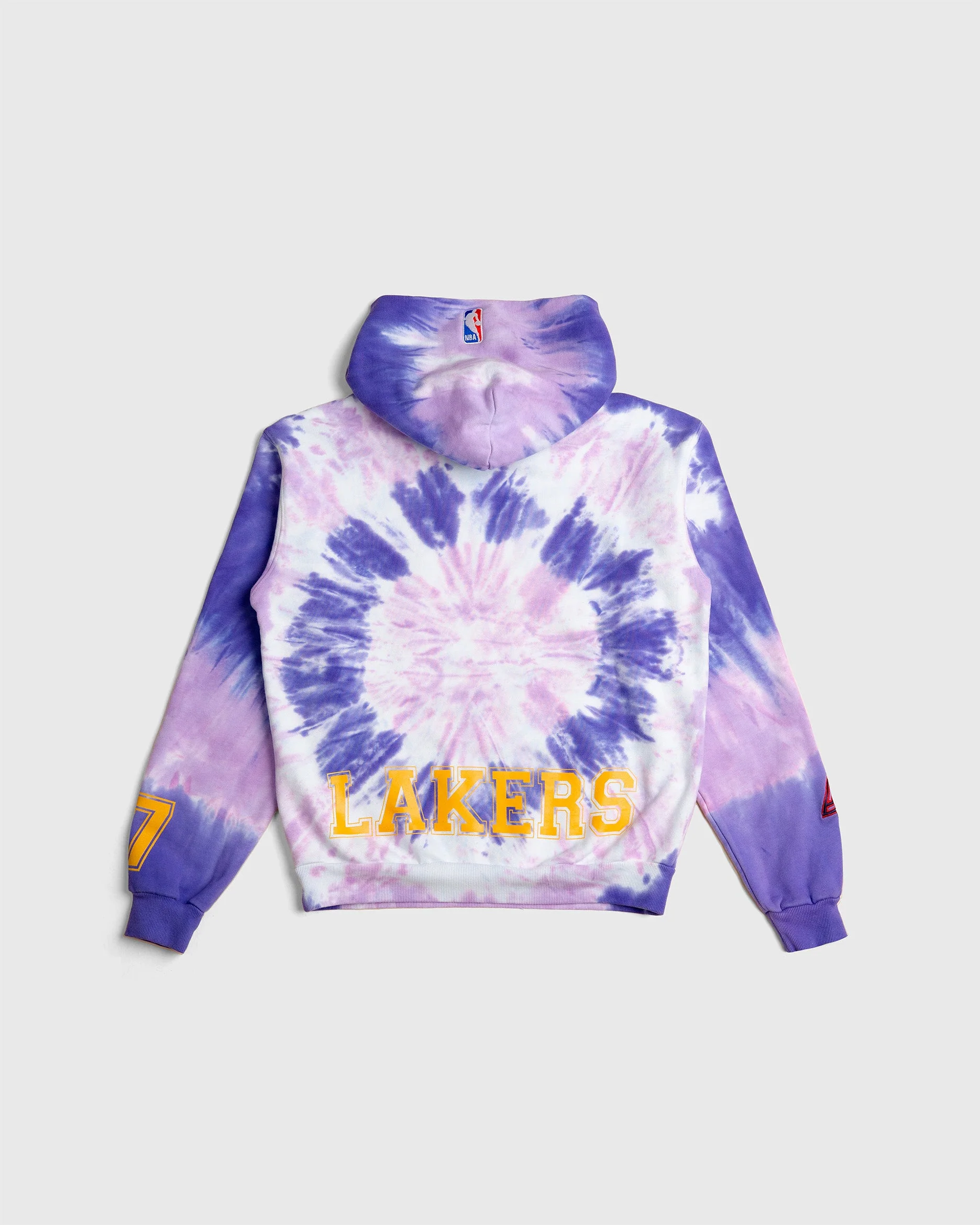 NBA Los Angeles Lakers Tie Dye Hoodie | Purple - Image 2