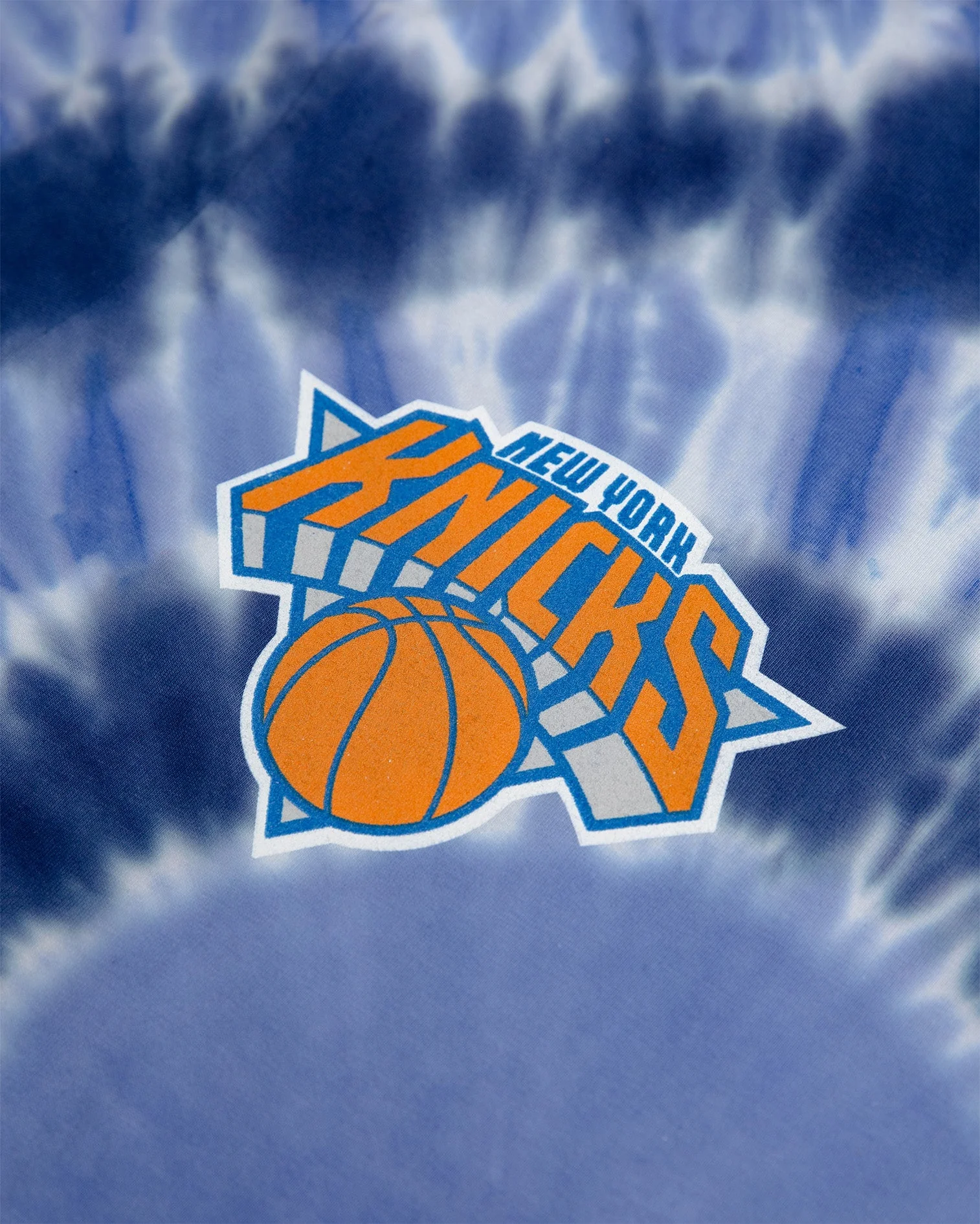 NBA New York Knicks Tie Dye Tee | Blue - Image 3