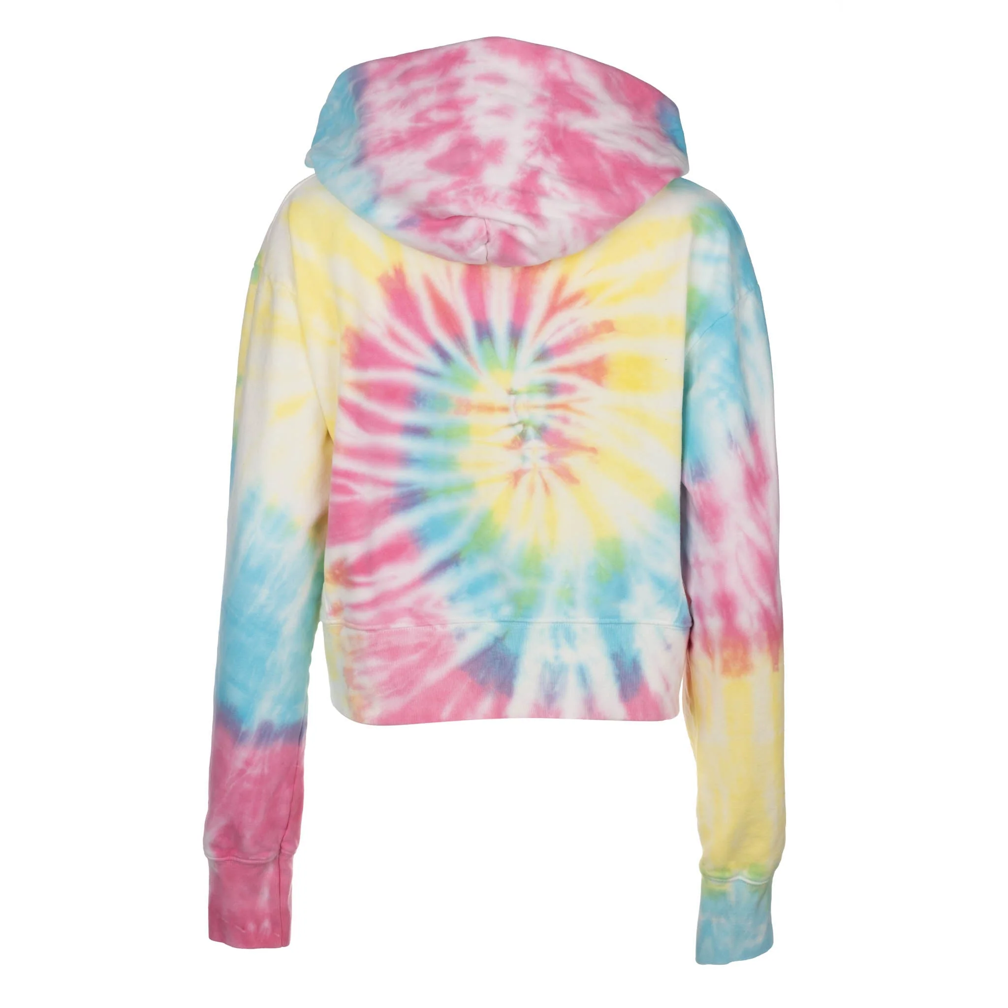 Neon Tie Dye Cropped Hoodie | Neon Tie Dye - Image 3