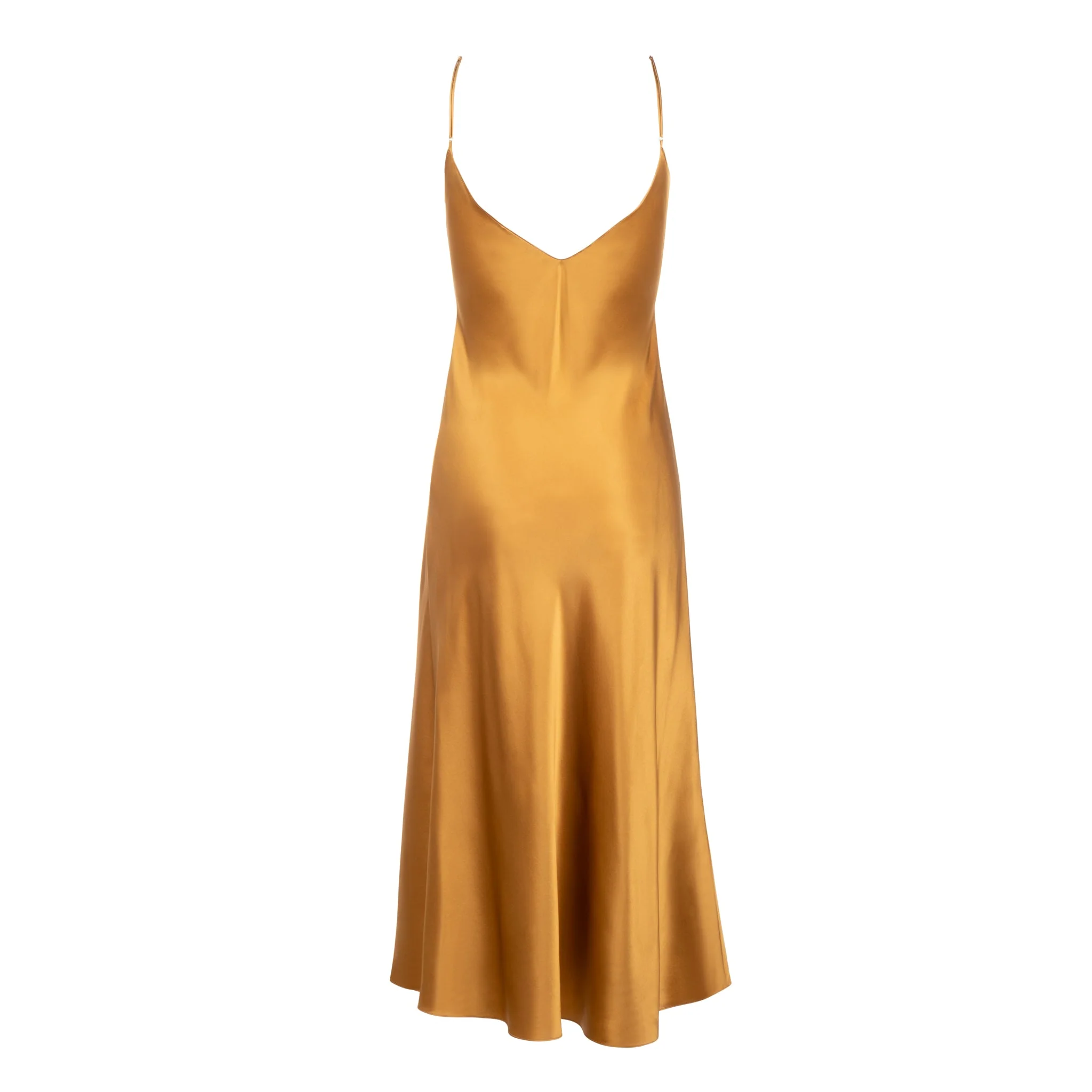 New Bronze Midi Slip Dress | Bronze - Image 2