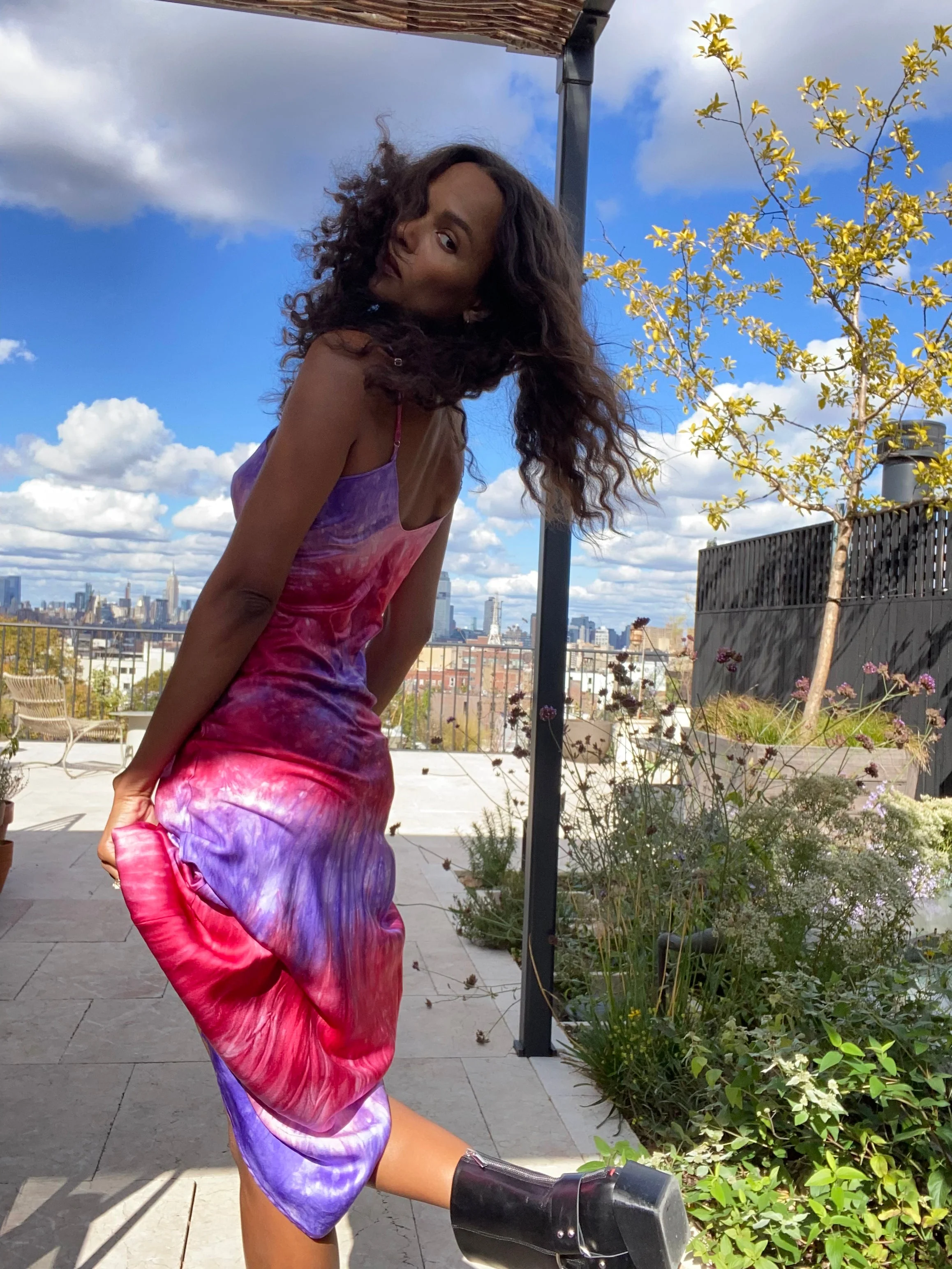 Ray Hand Dyed Midi Slip Dress | Ray Hand Dyed - Image 2