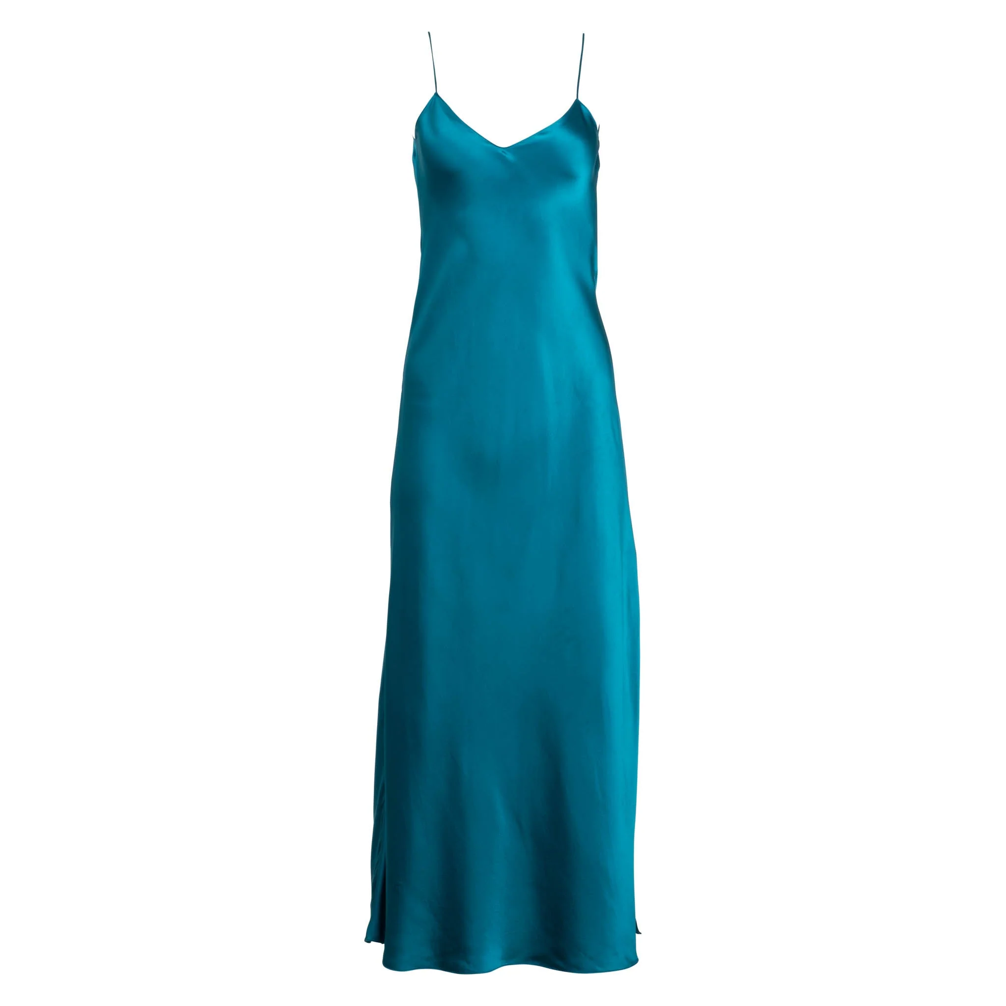 Teal Maxi Slip Dress | Teal - Image 2