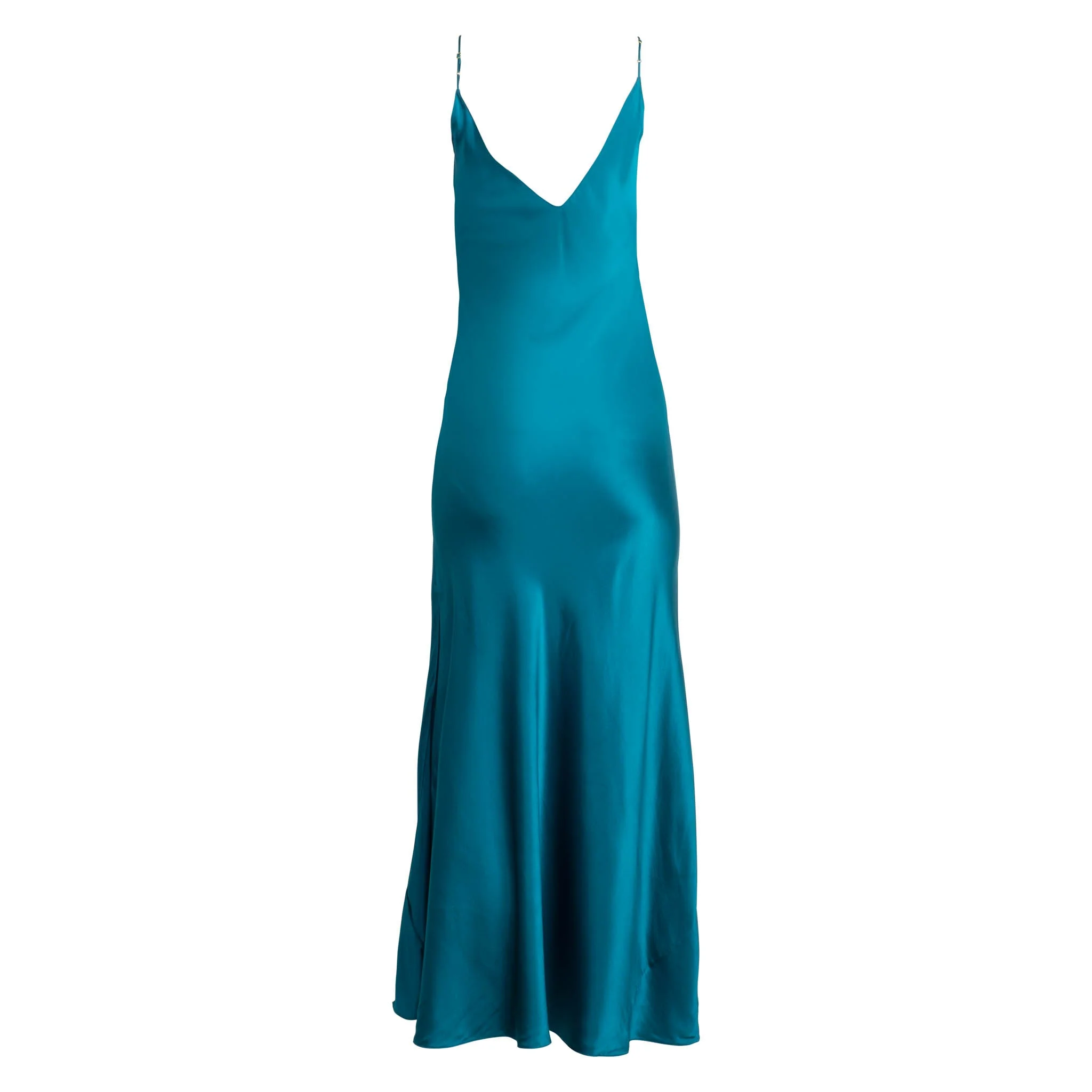 Teal Maxi Slip Dress | Teal - Image 6
